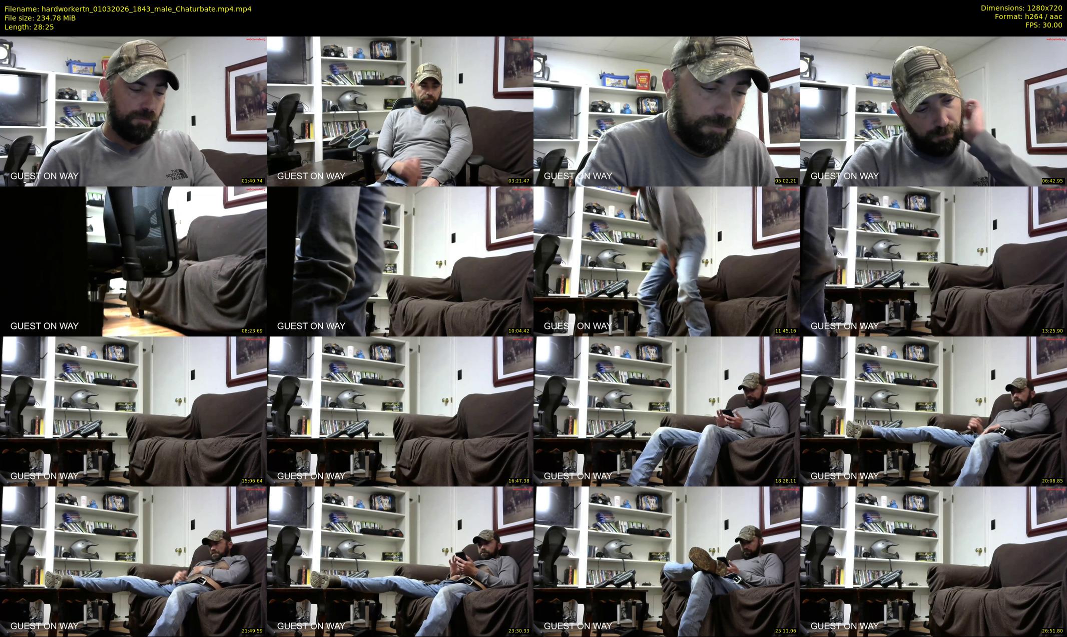 hardworkertn — 29 minute Chaturbate male cam show recording, 720p, Mar 1, 2026