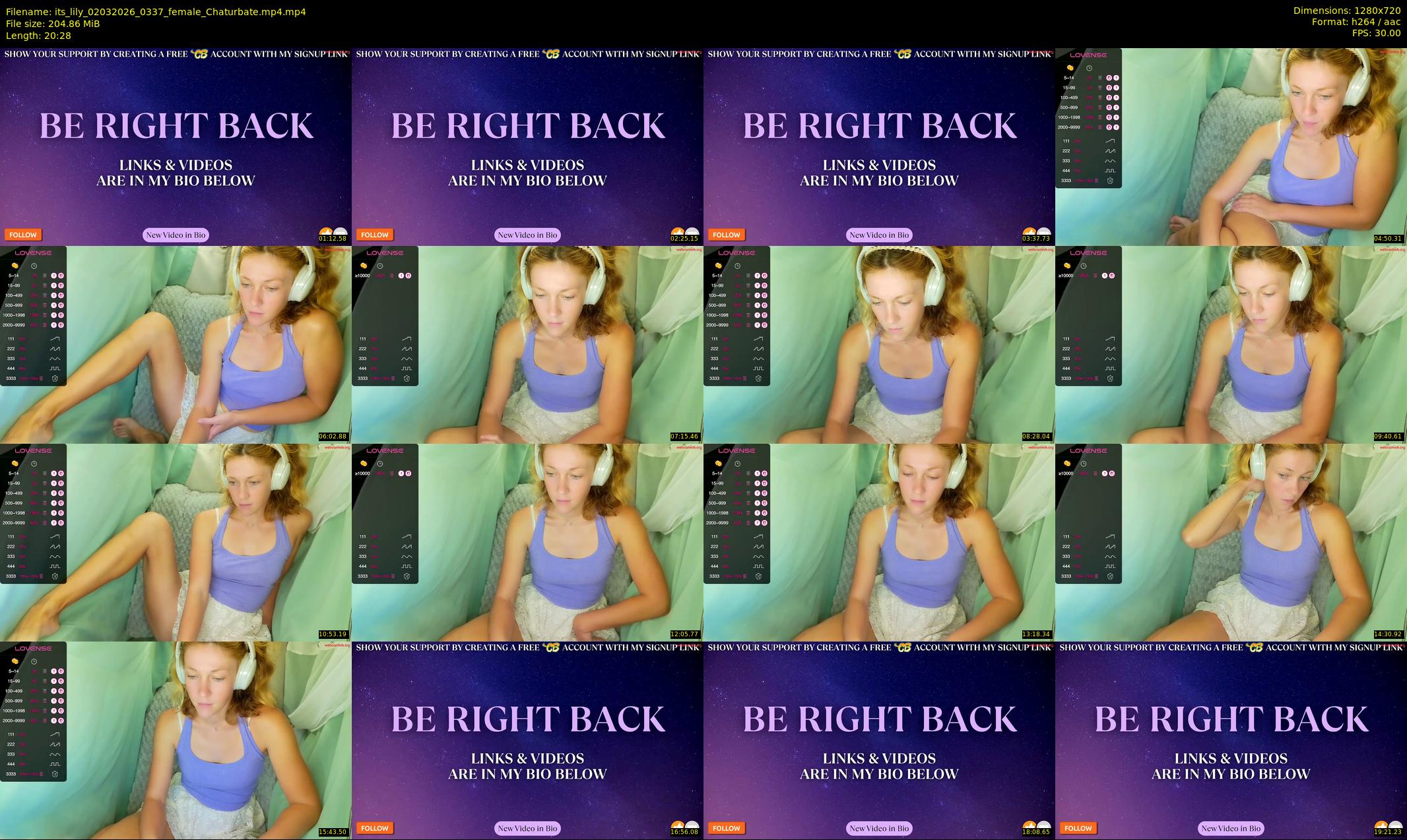 its_lily — 21 minute Chaturbate female cam show recording, 720p, Mar 2, 2026