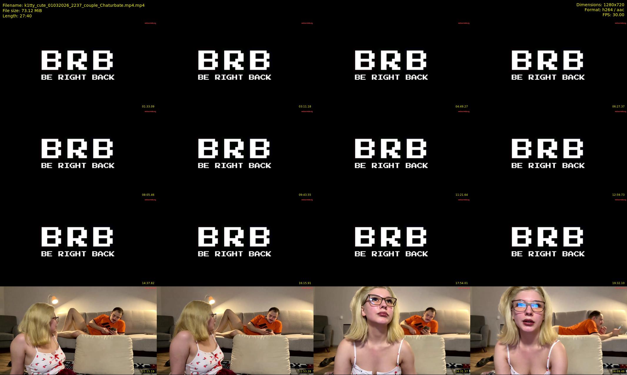 k1tty_cute — 28 minute Chaturbate female cam show recording, 720p, Mar 1, 2026