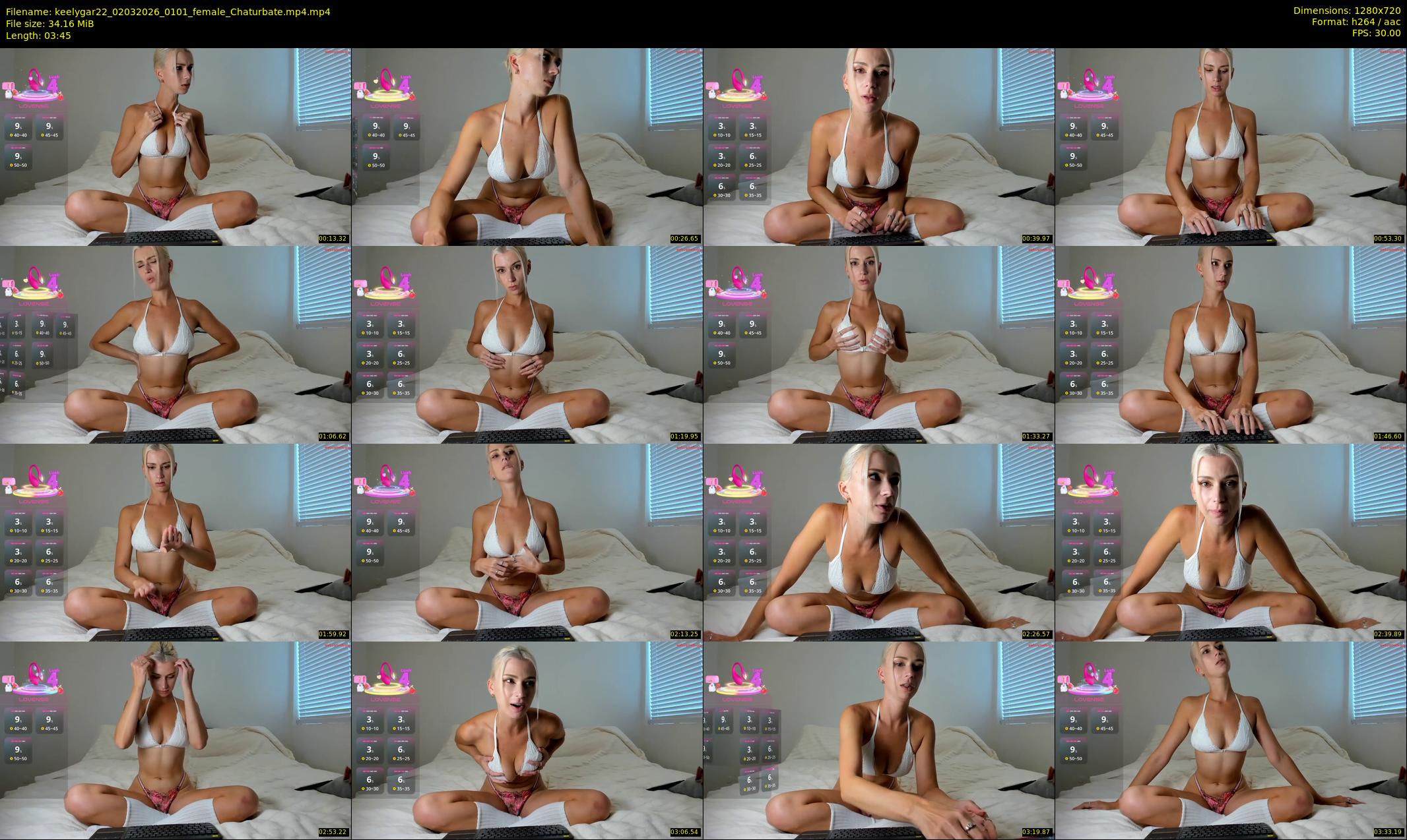 keelygar22 — 4 minute Chaturbate female cam show recording, 720p, Mar 2, 2026