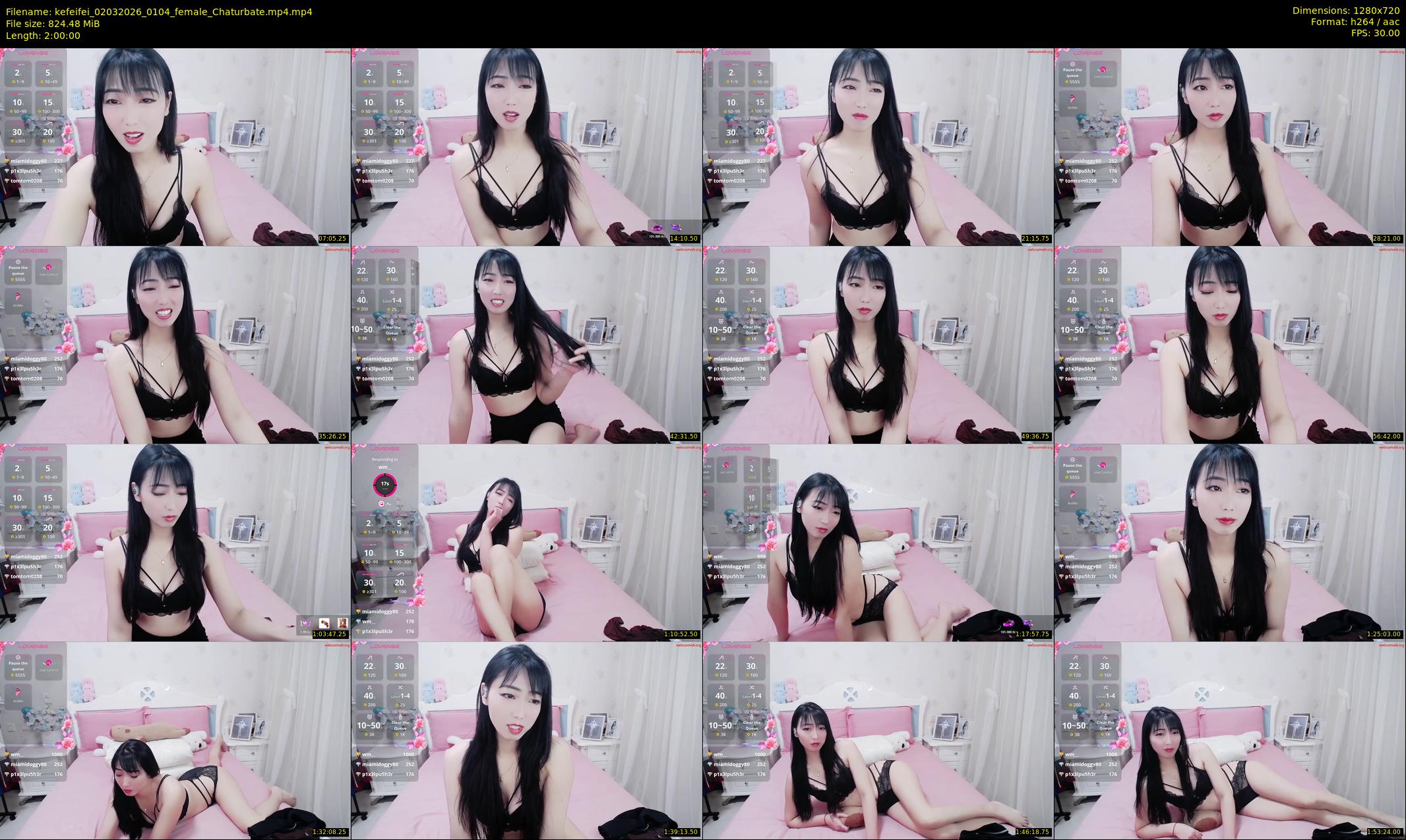 kefeifei — 120 minute Chaturbate female cam show recording, 720p, Mar 2, 2026