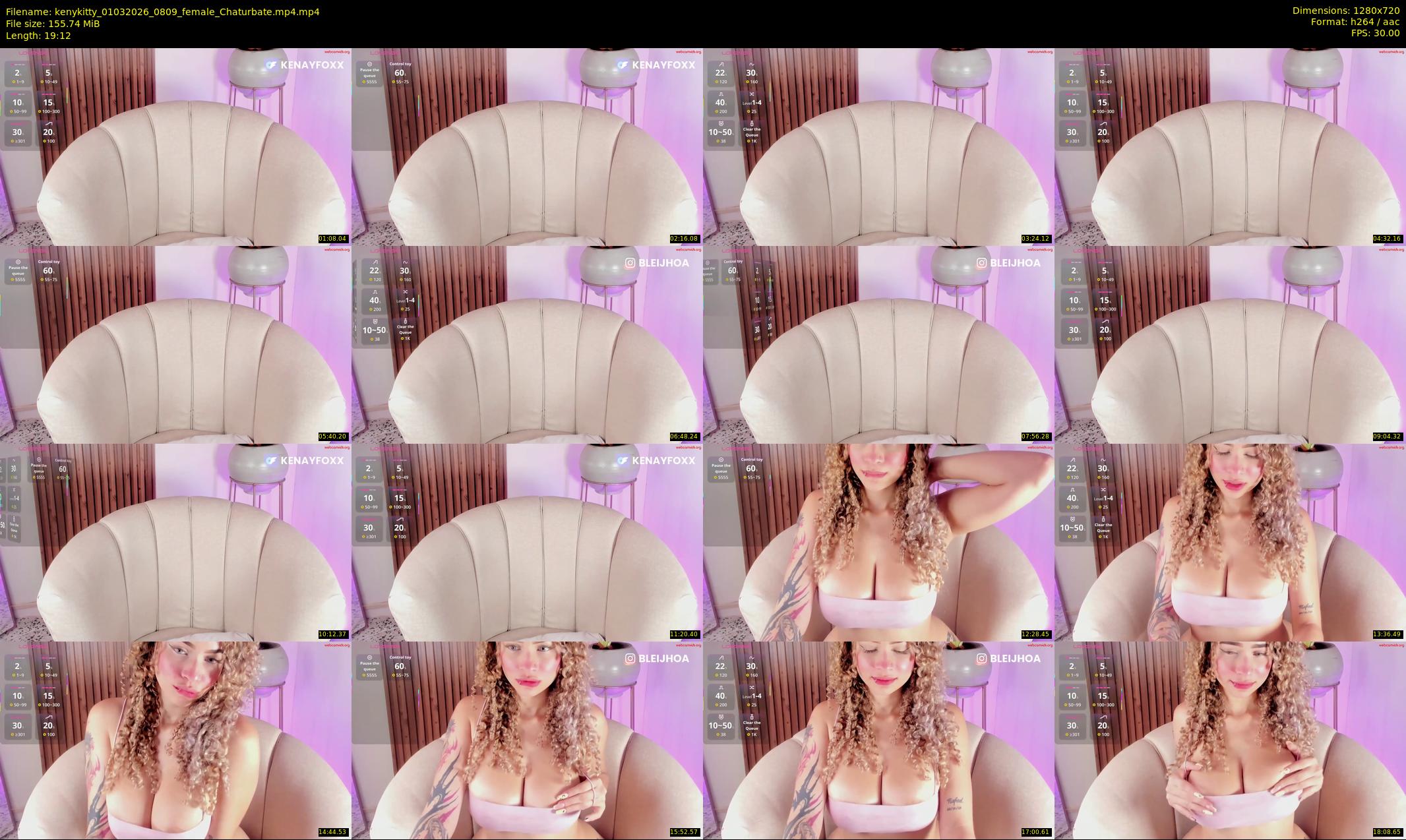 kenykitty — 20 minute Chaturbate female cam show recording, 720p, Mar 1, 2026