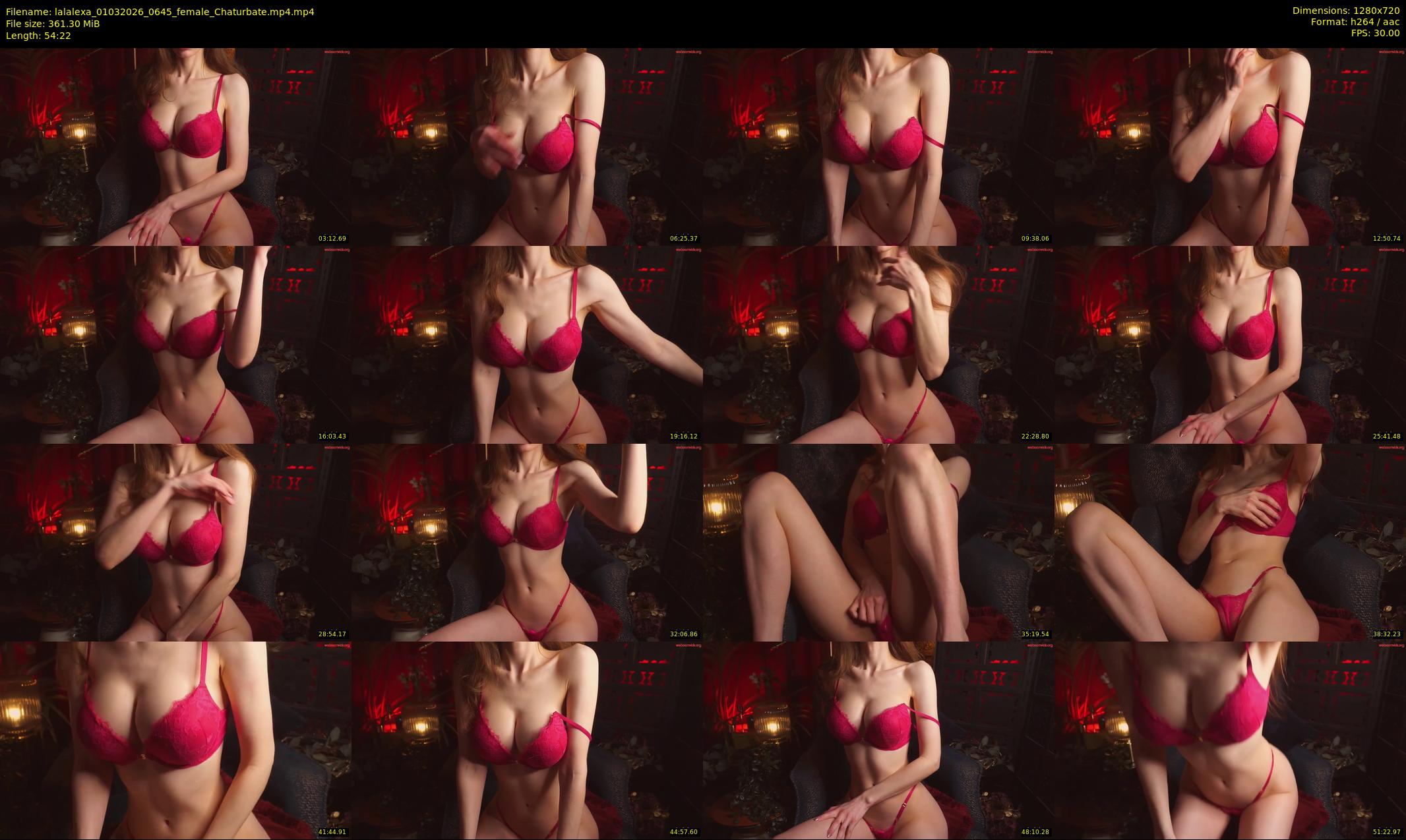 lalalexa — 55 minute Chaturbate female cam show recording, 720p, Mar 1, 2026