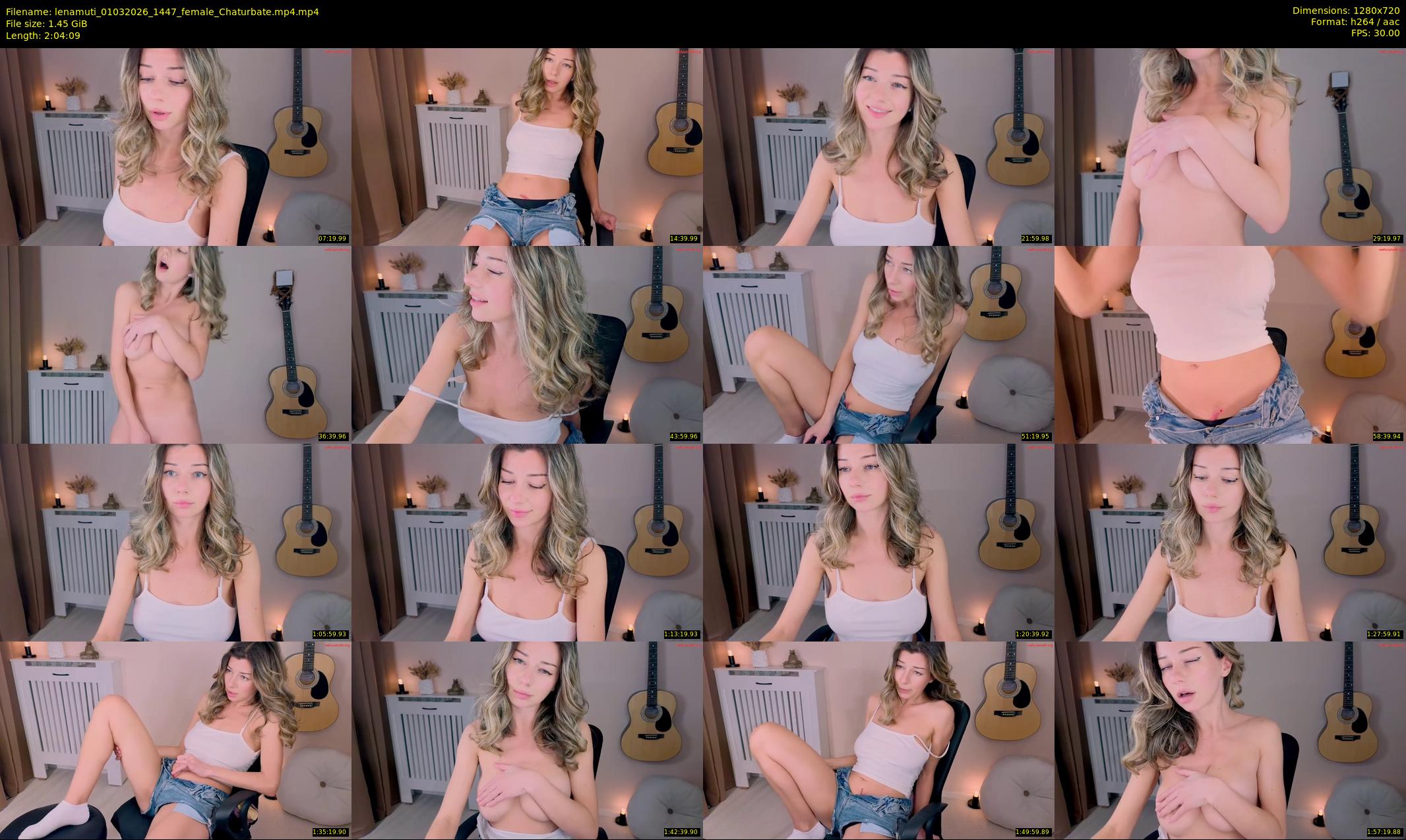 lenamuti — 125 minute Chaturbate female cam show recording, 720p, Mar 1, 2026