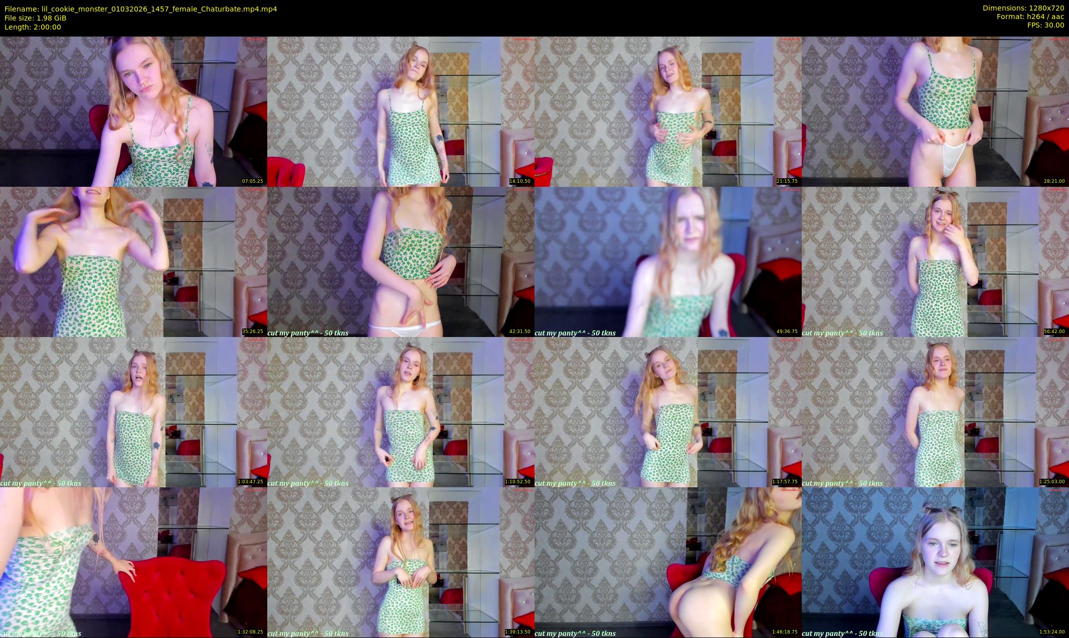 lil_cookie_monster — 120 minute Chaturbate female cam show recording, 720p, Mar 1, 2026