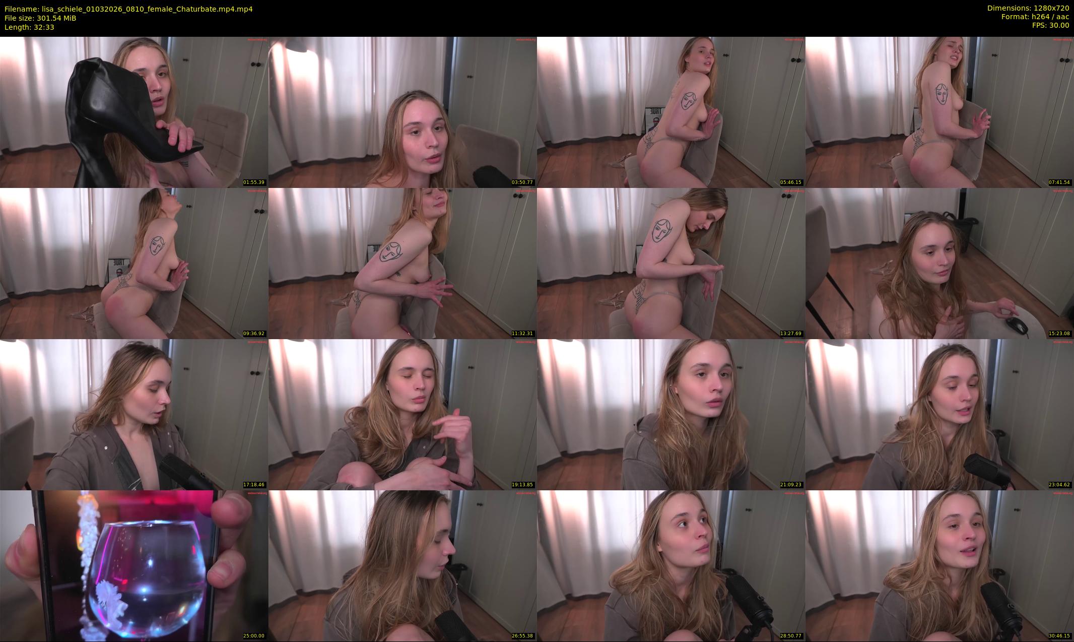 lisa_schiele — 33 minute Chaturbate female cam show recording, 720p, Mar 1, 2026