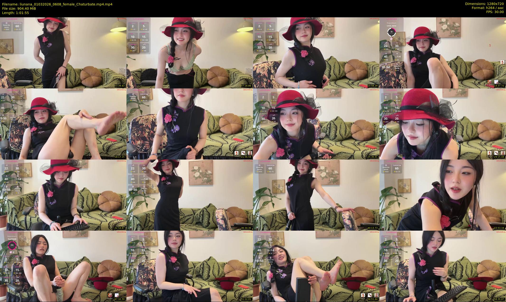 liunana — 62 minute Chaturbate female cam show recording, 720p, Mar 1, 2026