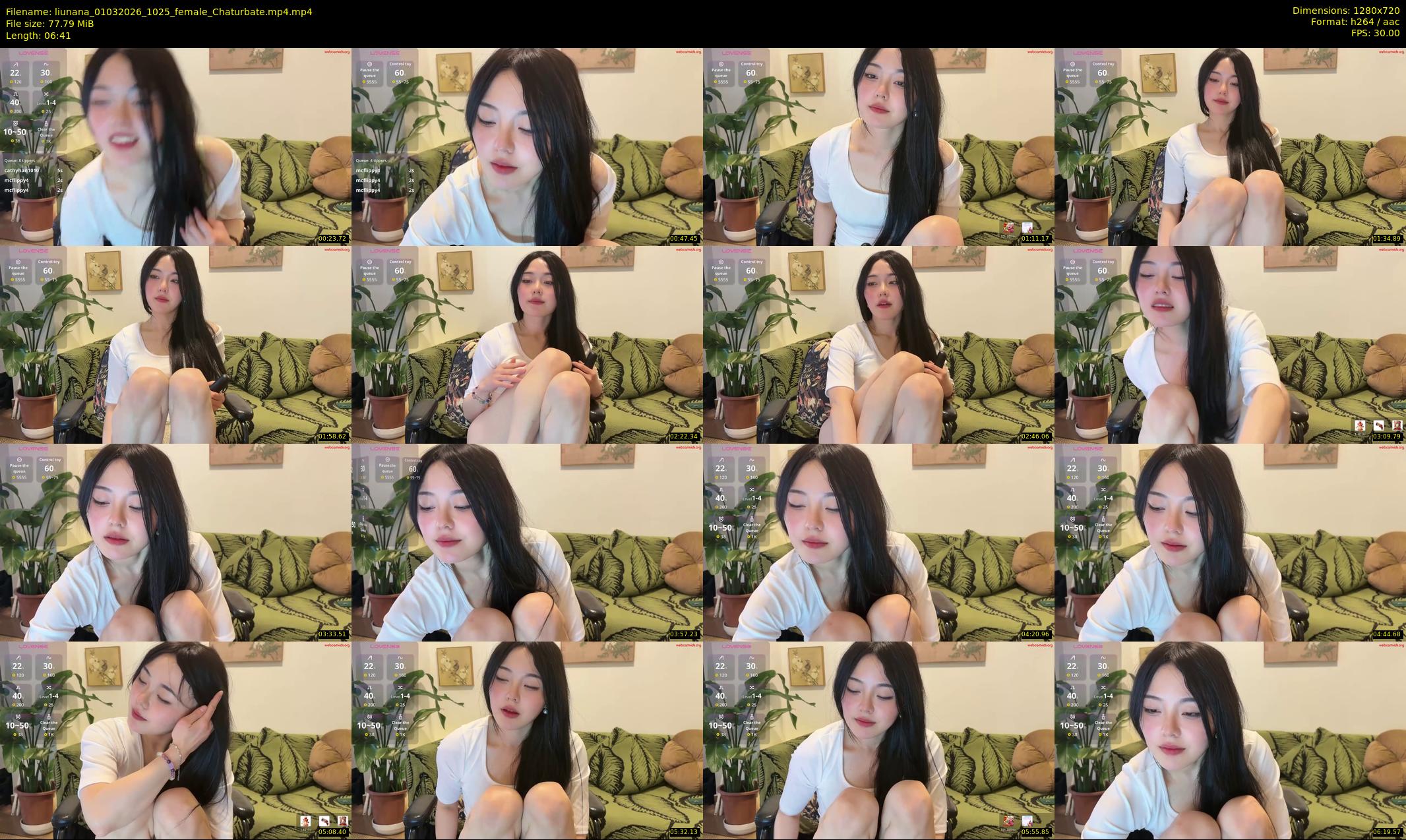 liunana — 7 minute Chaturbate female cam show recording, 720p, Mar 1, 2026
