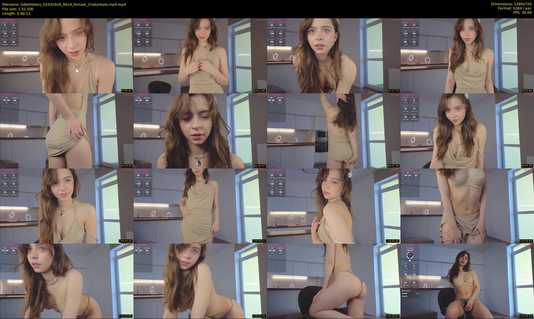 lizbethbiers — 121 minute Chaturbate female cam show recording, 720p, Mar 1, 2026