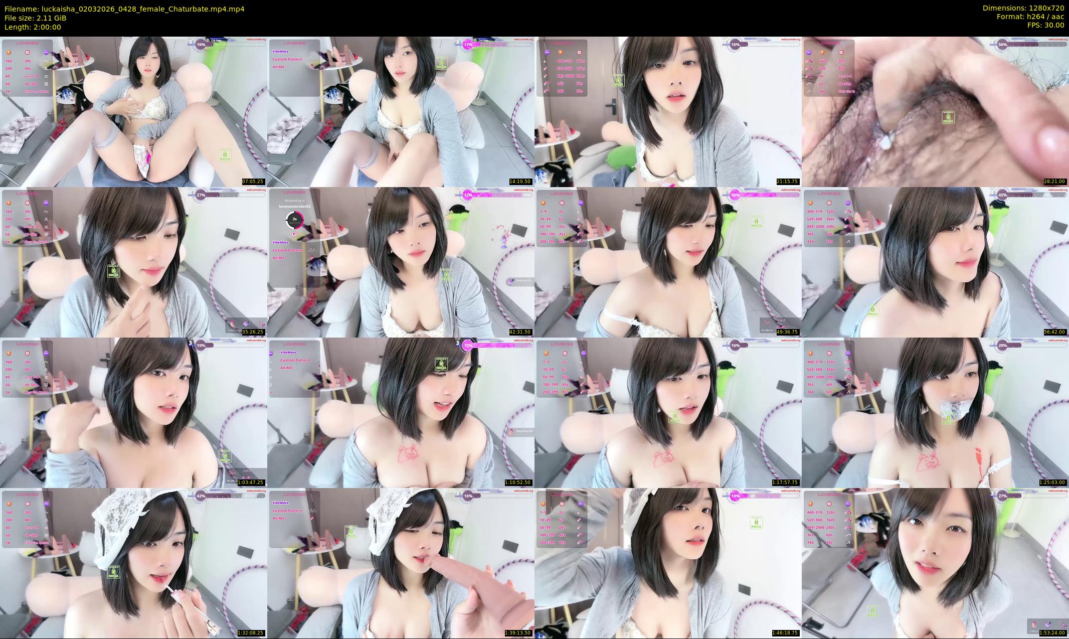 luckaisha — 120 minute Chaturbate female cam show recording, 720p, Mar 2, 2026