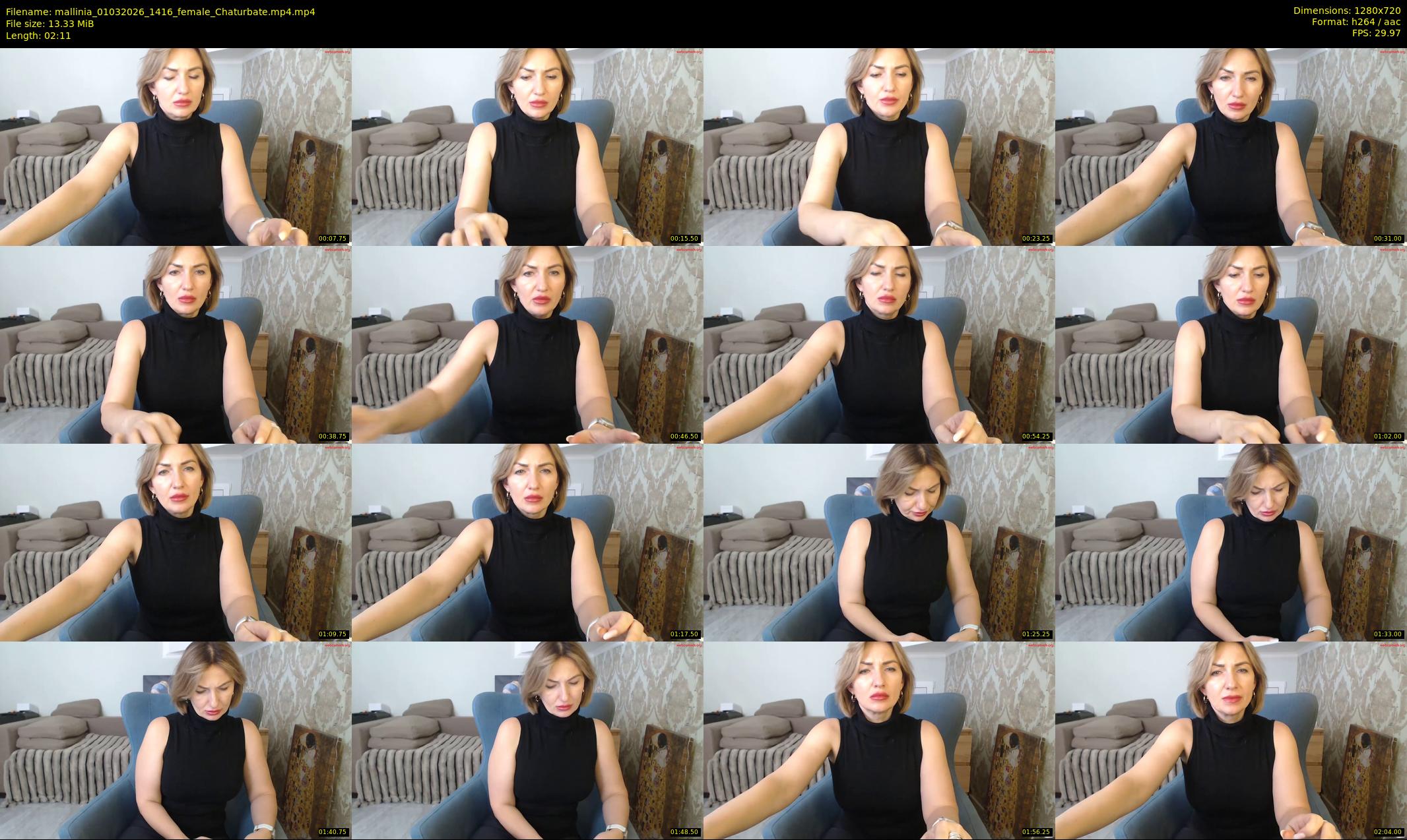 mallinia — 3 minute Chaturbate female cam show recording, 720p, Mar 1, 2026
