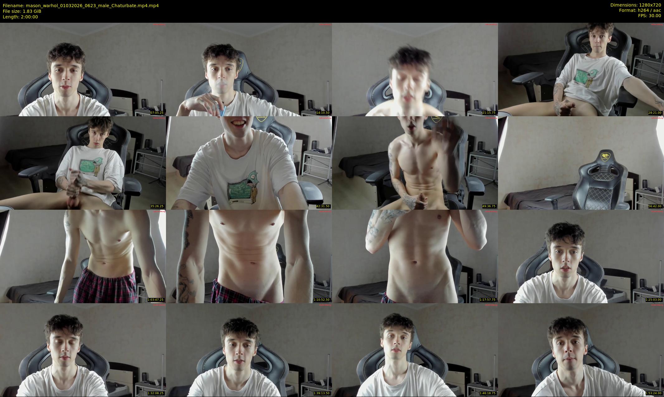 mason_warhol — 120 minute Chaturbate male cam show recording, 720p, Mar 1, 2026