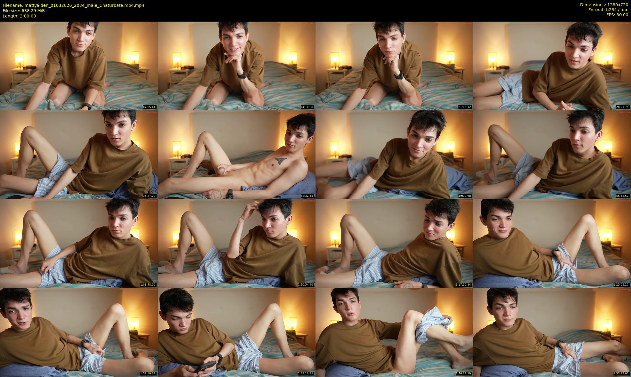 mattyaiden — 121 minute Chaturbate male cam show recording, 720p, Mar 1, 2026