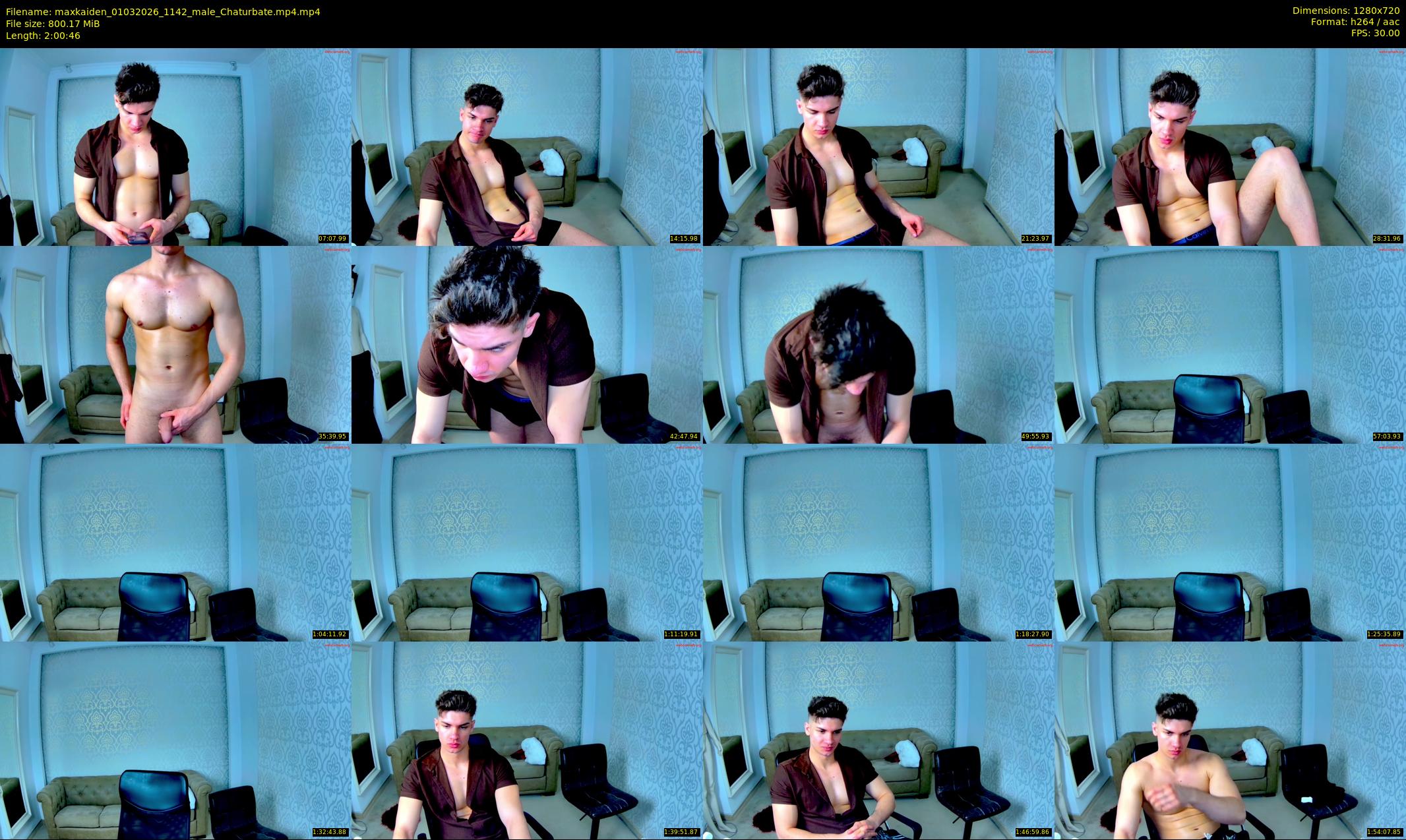 maxkaiden — 121 minute Chaturbate male cam show recording, 720p, Mar 1, 2026