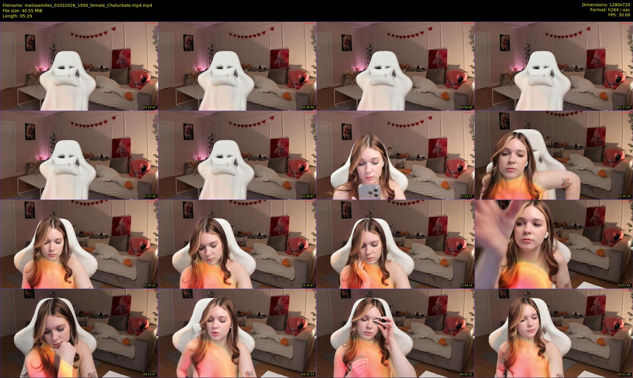 melissamiles — 6 minute Chaturbate female cam show recording, 720p, Mar 1, 2026