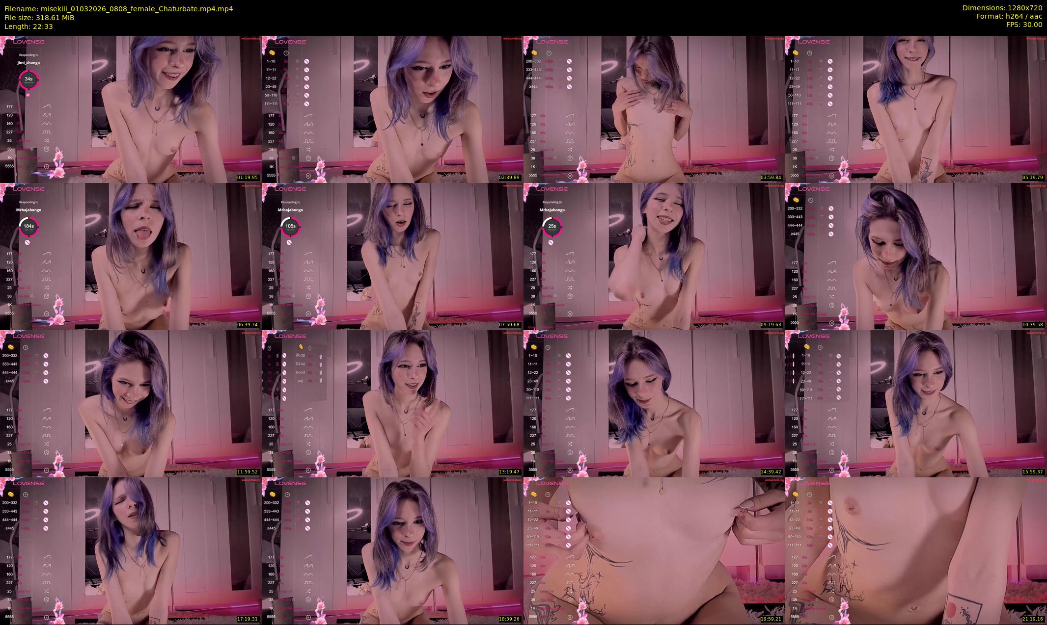 misekiii — 23 minute Chaturbate female cam show recording, 720p, Mar 1, 2026