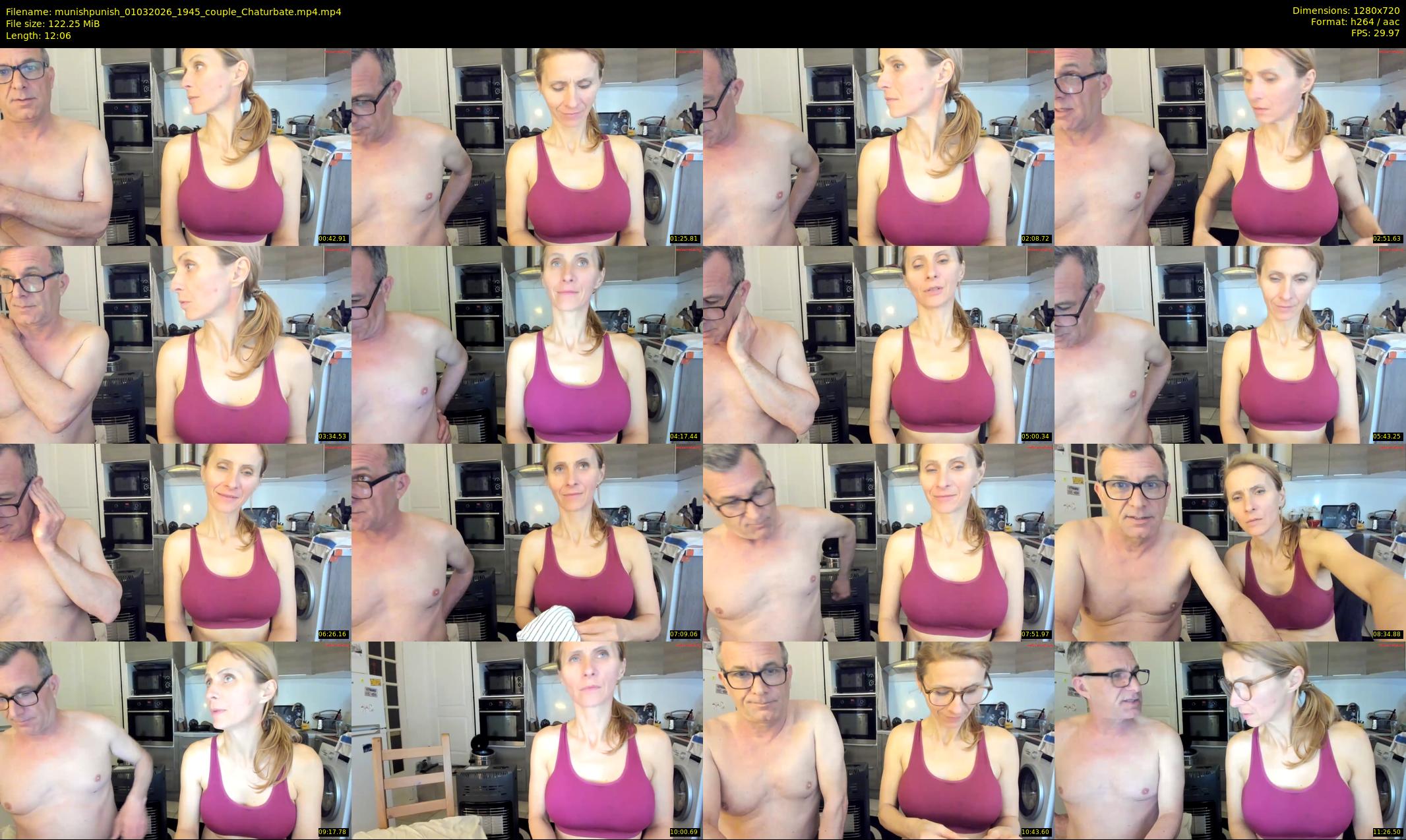 munishpunish — 13 minute Chaturbate couple cam show recording, 720p, Mar 1, 2026