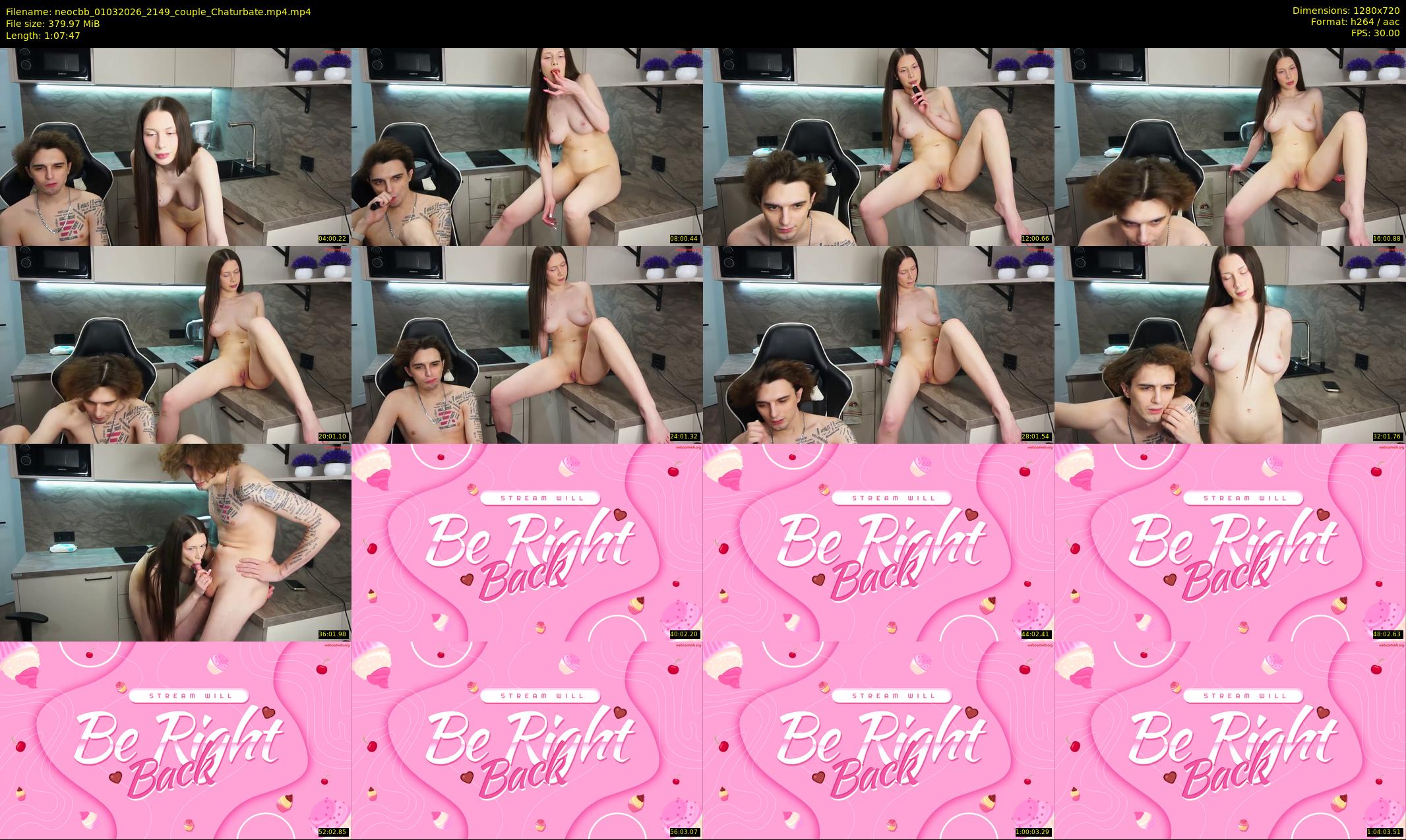 neocbb — 68 minute Chaturbate couple cam show recording, 720p, Mar 1, 2026