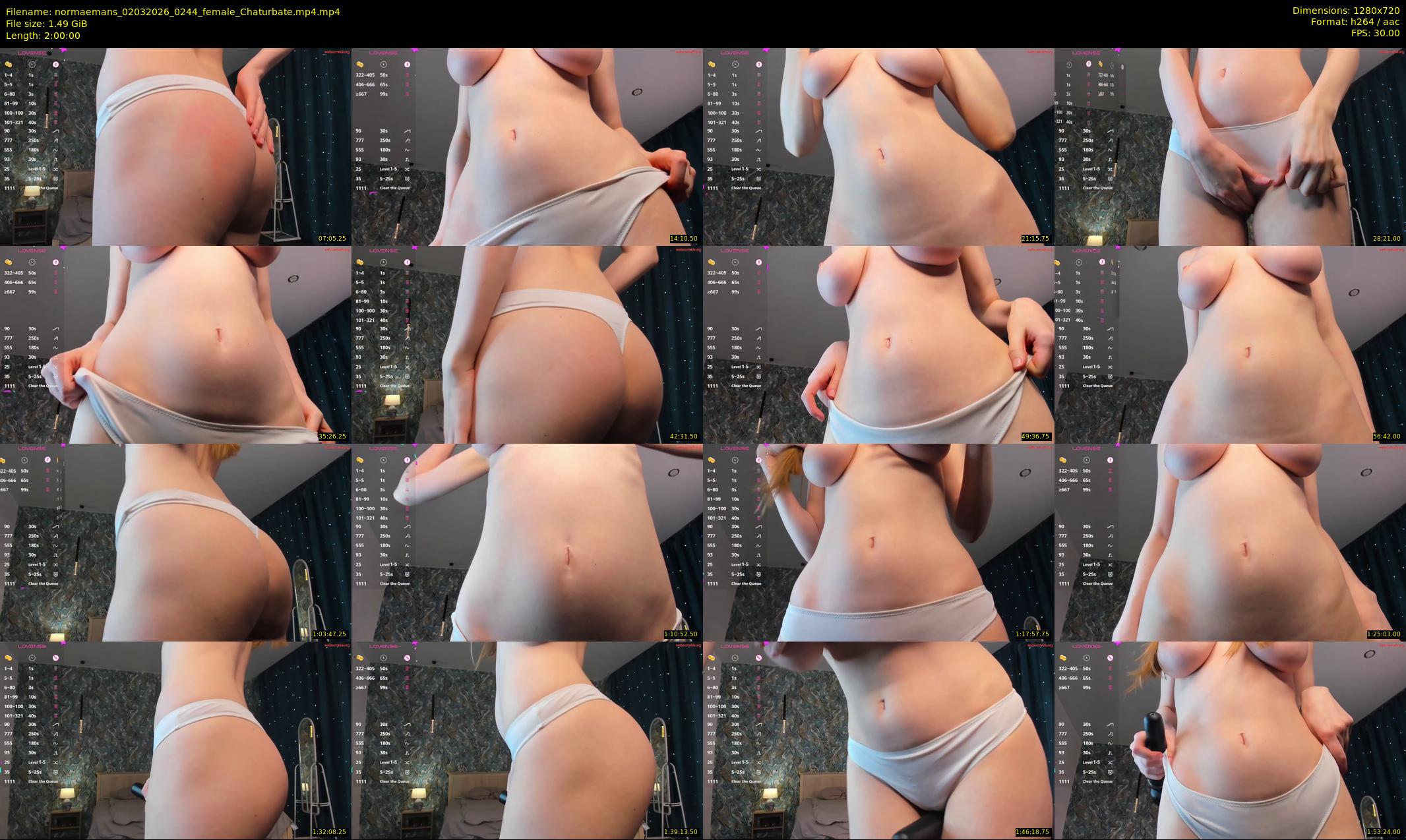 normaemans — 120 minute Chaturbate female cam show recording, 720p, Mar 2, 2026