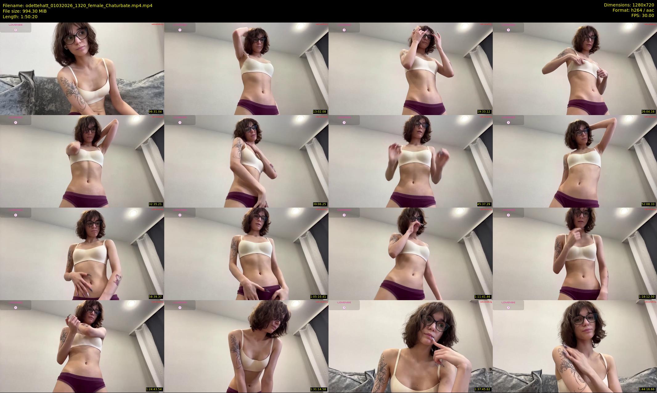 odettehatt — 111 minute Chaturbate female cam show recording, 720p, Mar 1, 2026
