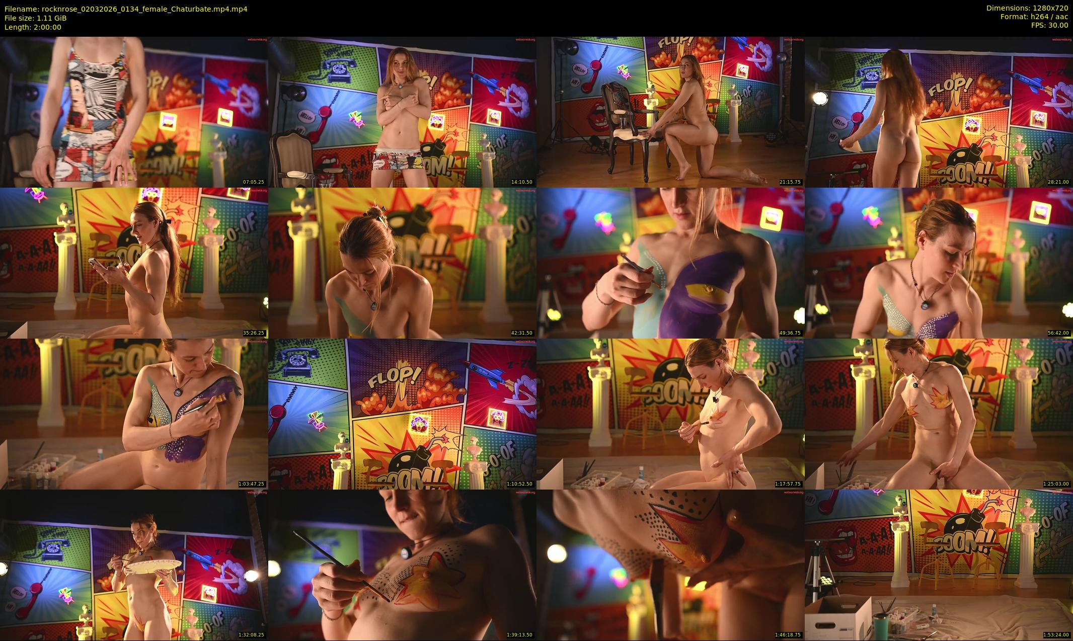 rocknrose — 120 minute Chaturbate female cam show recording, 720p, Mar 2, 2026