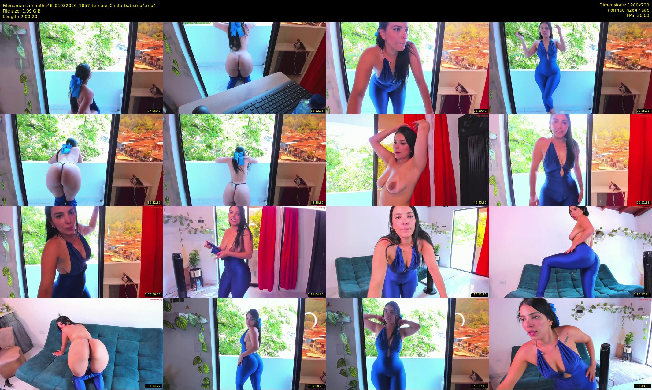 samantha46 — 121 minute Chaturbate female cam show recording, 720p, Mar 1, 2026