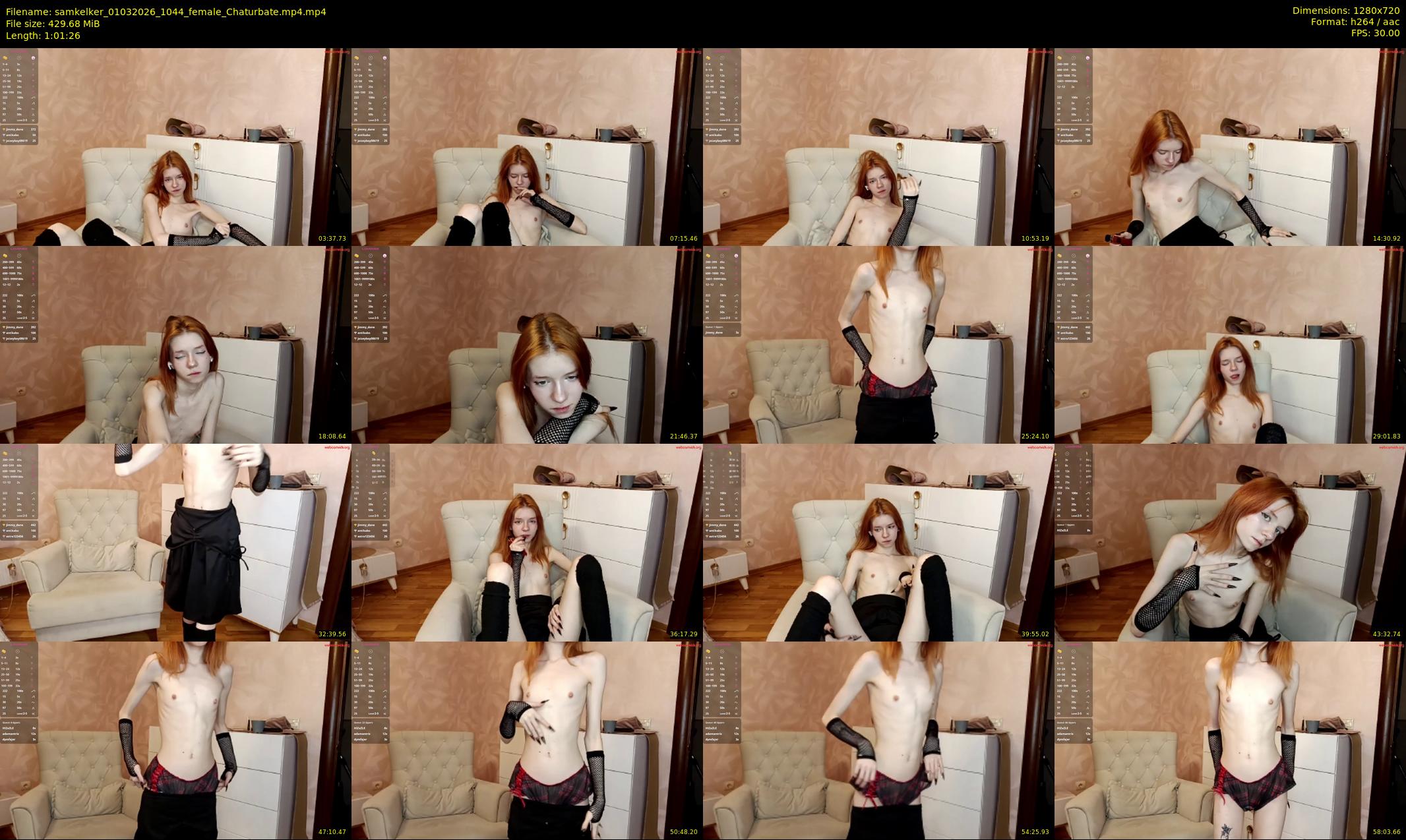 samkelker — 62 minute Chaturbate female cam show recording, 720p, Mar 1, 2026