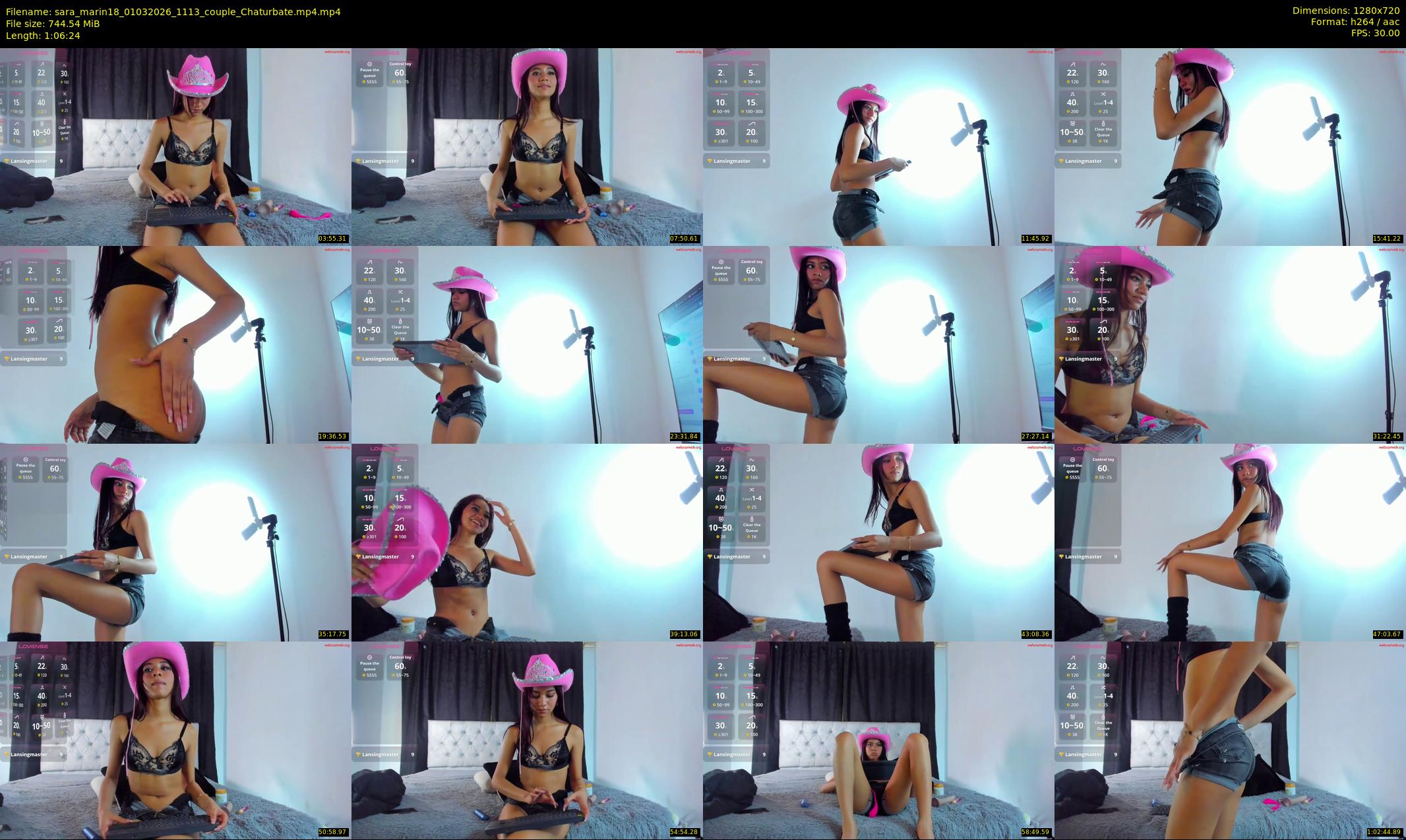 sara_marin18 — 67 minute Chaturbate couple cam show recording, 720p, Mar 1, 2026