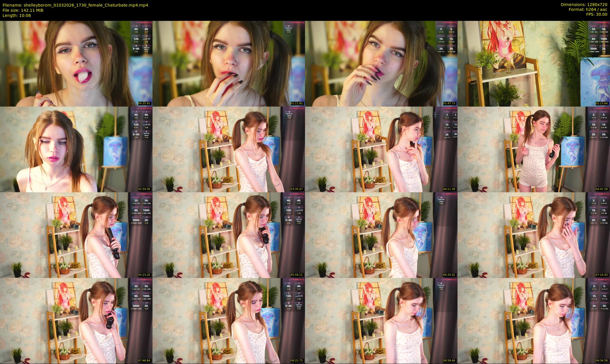shelleyborom — 11 minute Chaturbate female cam show recording, 720p, Mar 1, 2026