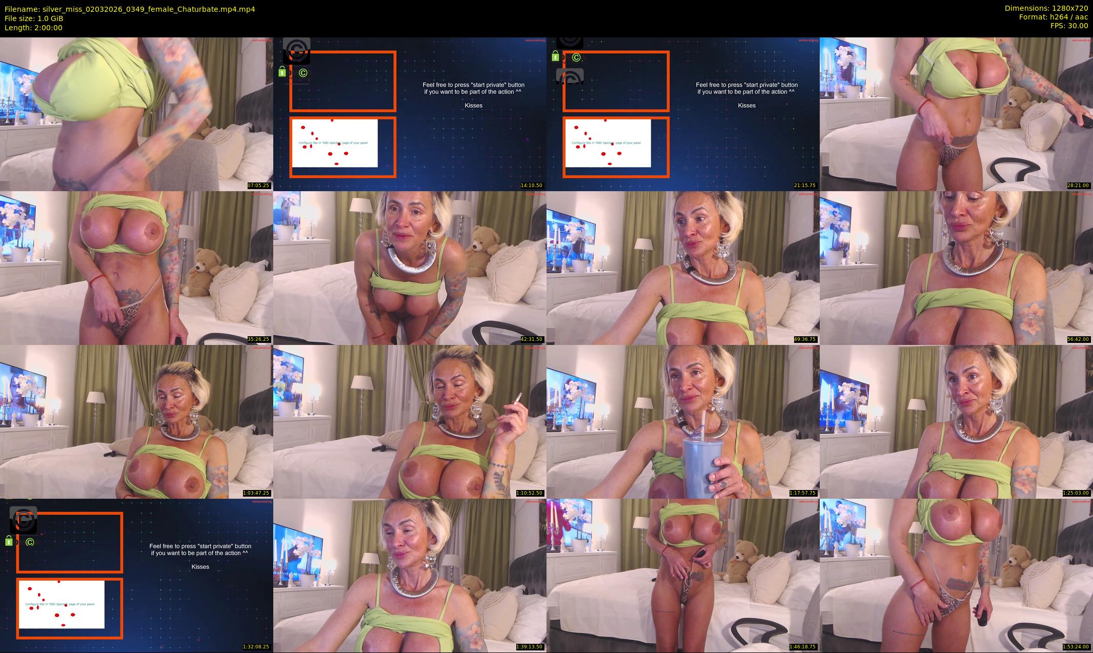 silver_miss — 120 minute Chaturbate female cam show recording, 720p, Mar 2, 2026