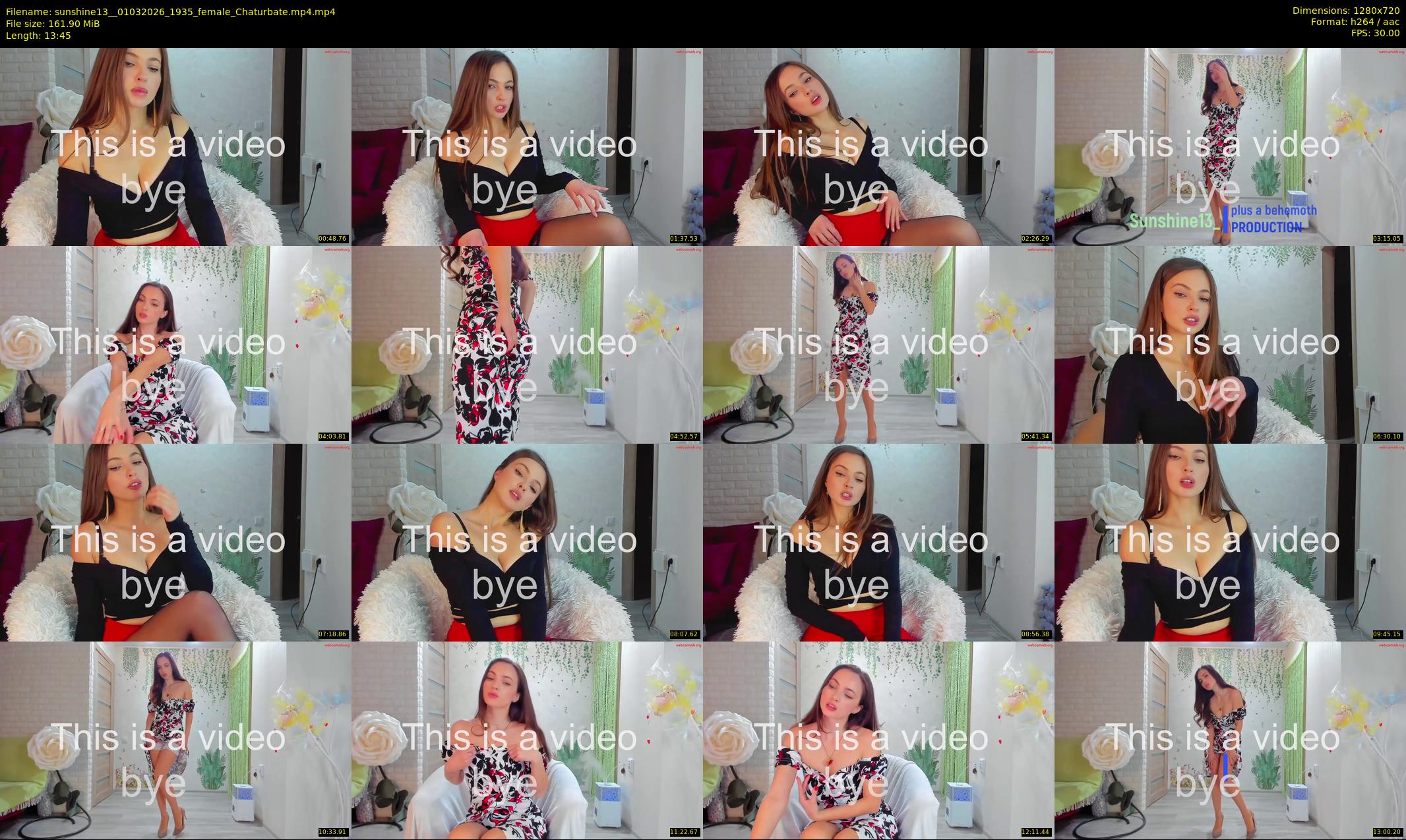 sunshine13_ — 14 minute Chaturbate female cam show recording, 720p, Mar 1, 2026