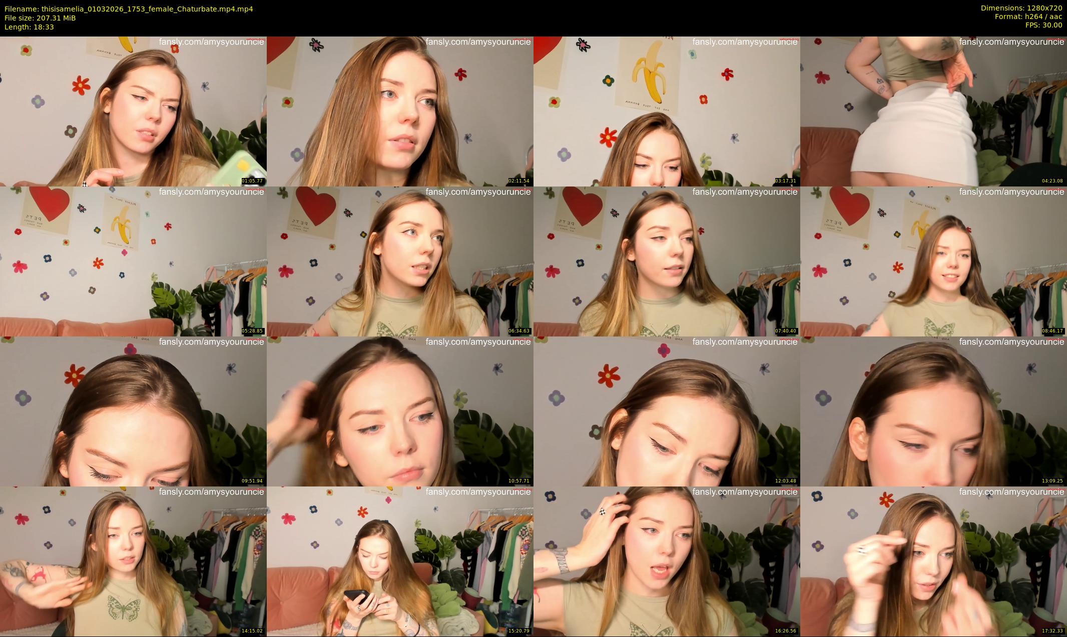 thisisamelia — 19 minute Chaturbate female cam show recording, 720p, Mar 1, 2026