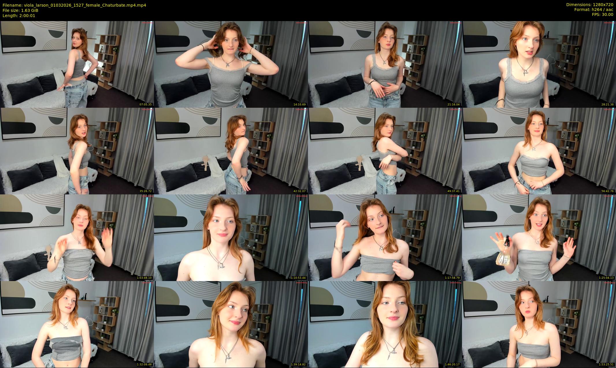 viola_larson — 121 minute Chaturbate female cam show recording, 720p, Mar 1, 2026