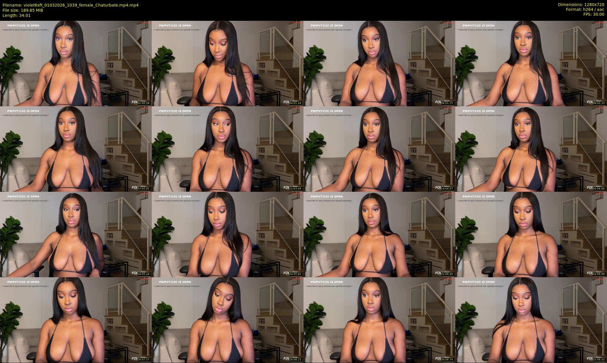 violet6xft — 35 minute Chaturbate female cam show recording, 720p, Mar 1, 2026