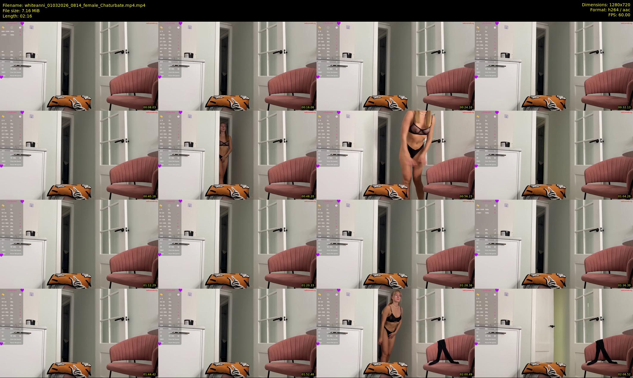 whiteanni — 3 minute Chaturbate female cam show recording, 720p, Mar 1, 2026