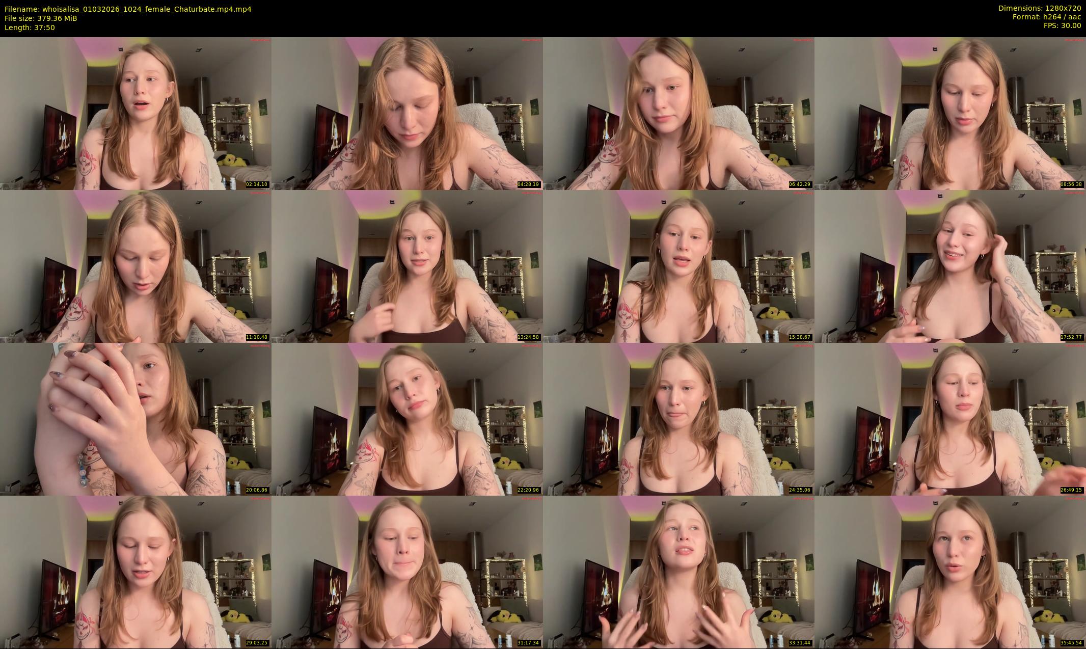 whoisalisa — 38 minute Chaturbate female cam show recording, 720p, Mar 1, 2026