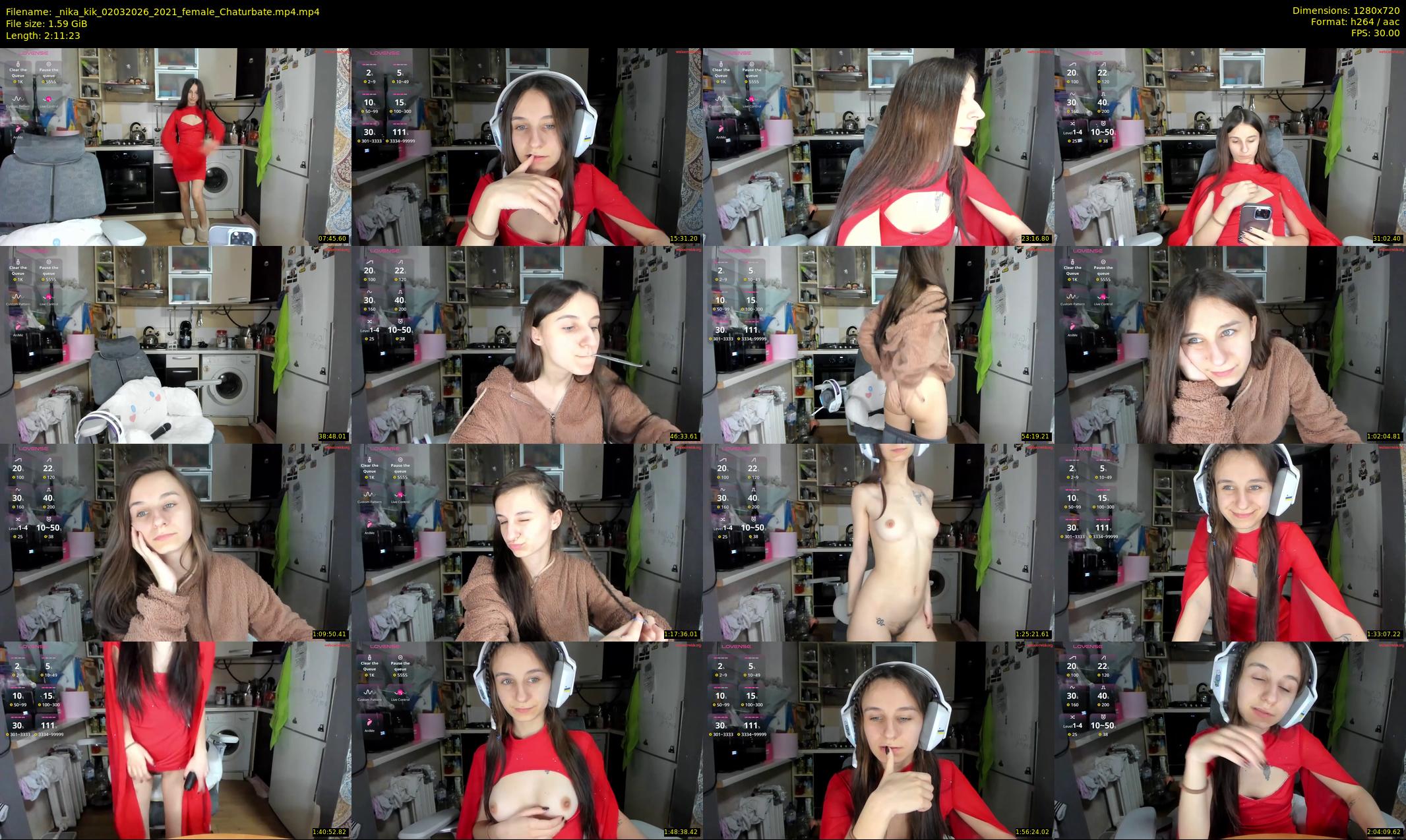 _nika_kik — 132 minute Chaturbate female cam show recording, 720p, Mar 2, 2026