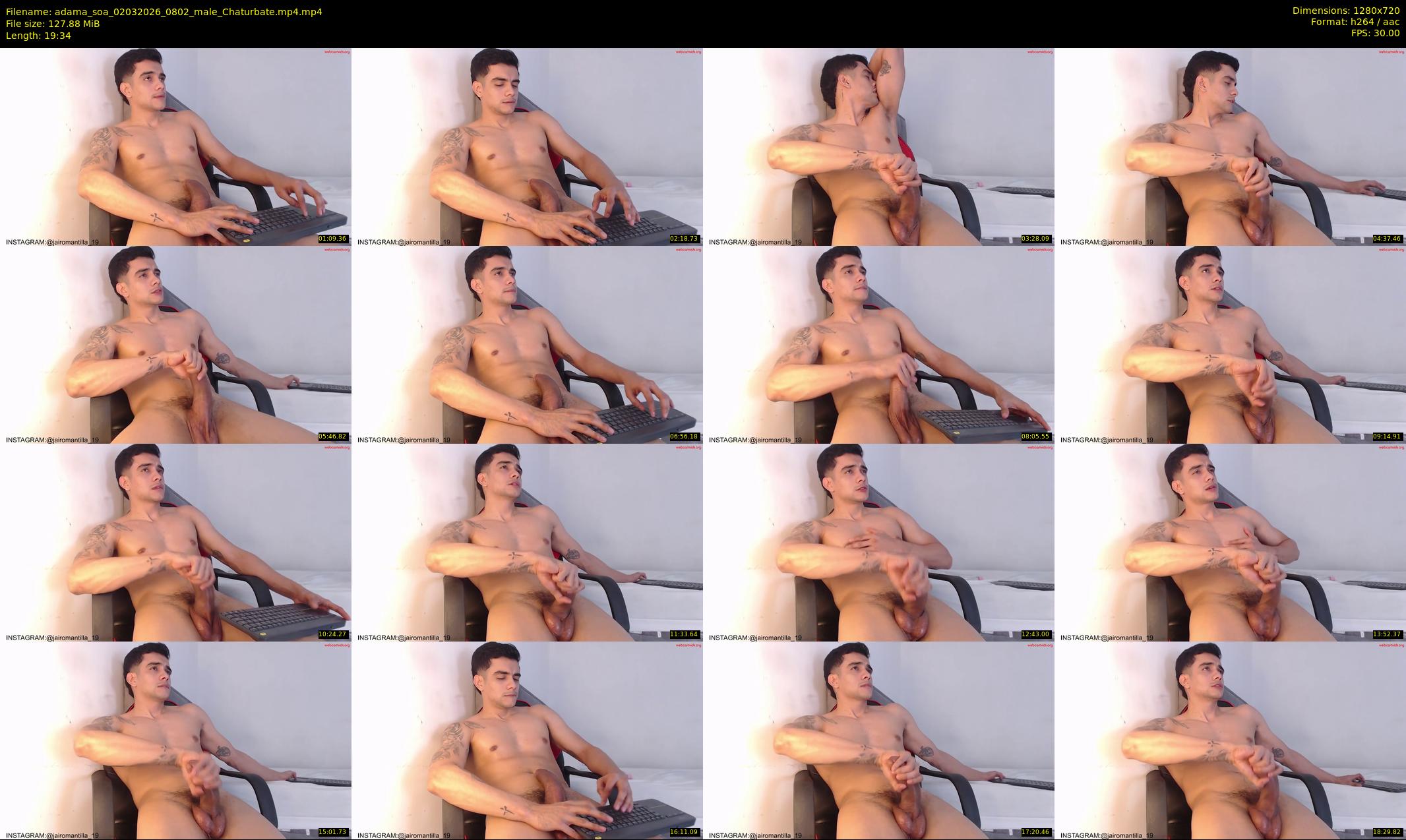adama_soa — 20 minute Chaturbate male cam show recording, 720p, Mar 2, 2026