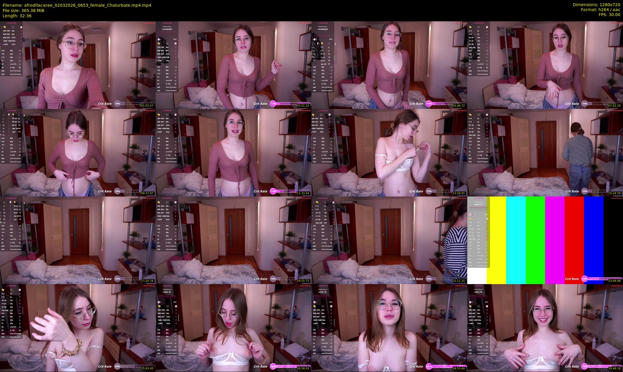 afroditacaree — 33 minute Chaturbate female cam show recording, 720p, Mar 2, 2026