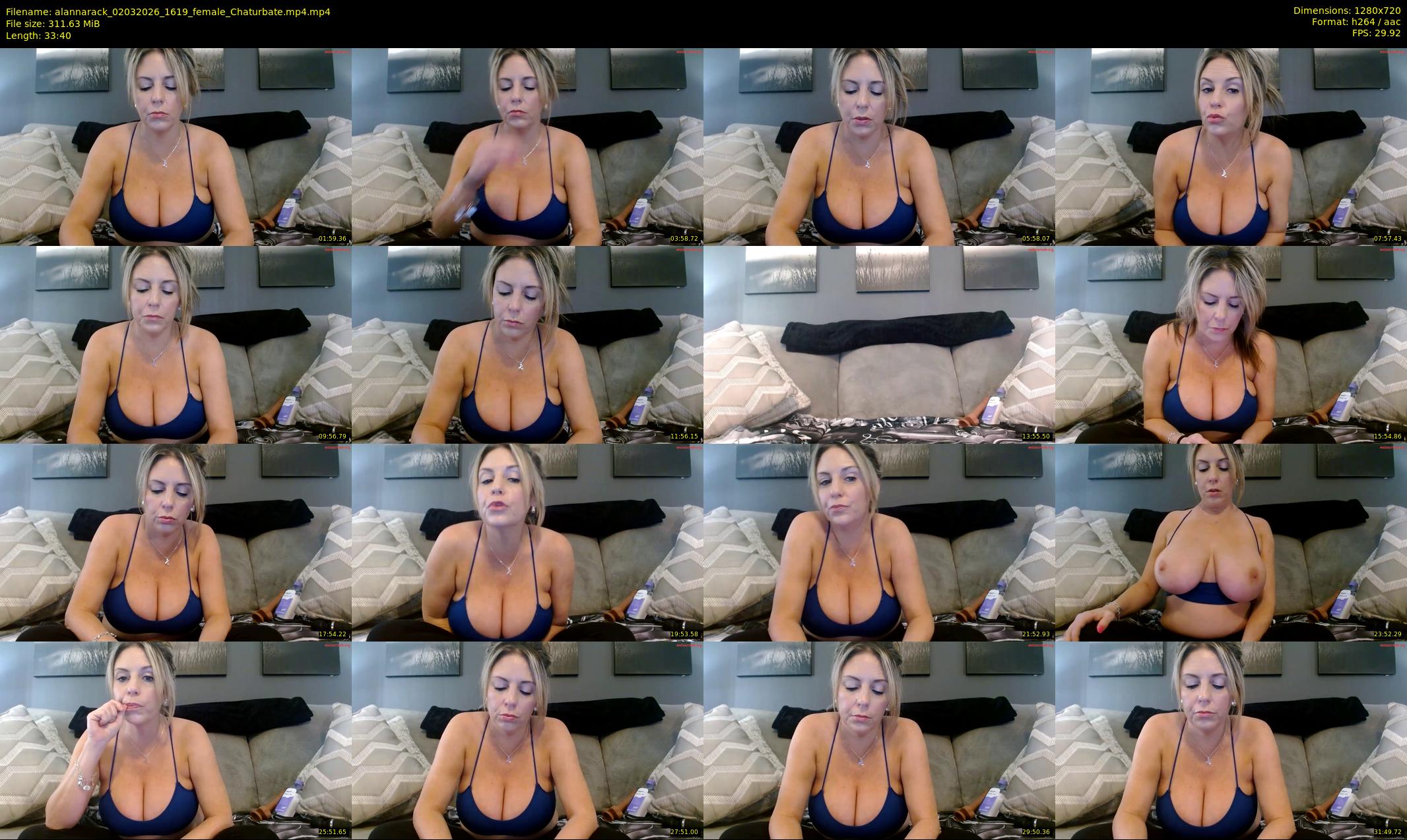 alannarack — 34 minute Chaturbate female cam show recording, 720p, Mar 2, 2026