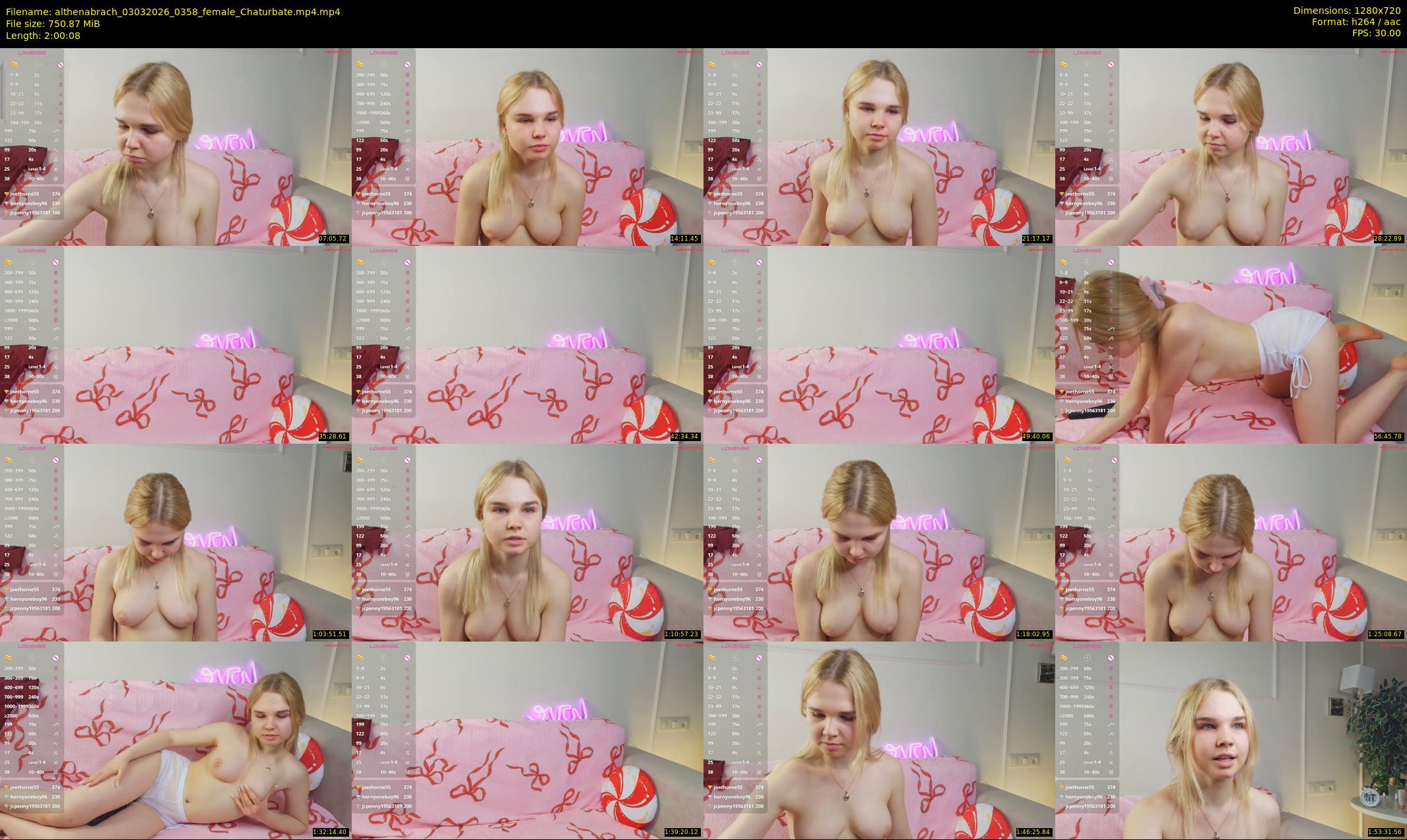 althenabrach — 121 minute Chaturbate female cam show recording, 720p, Mar 3, 2026