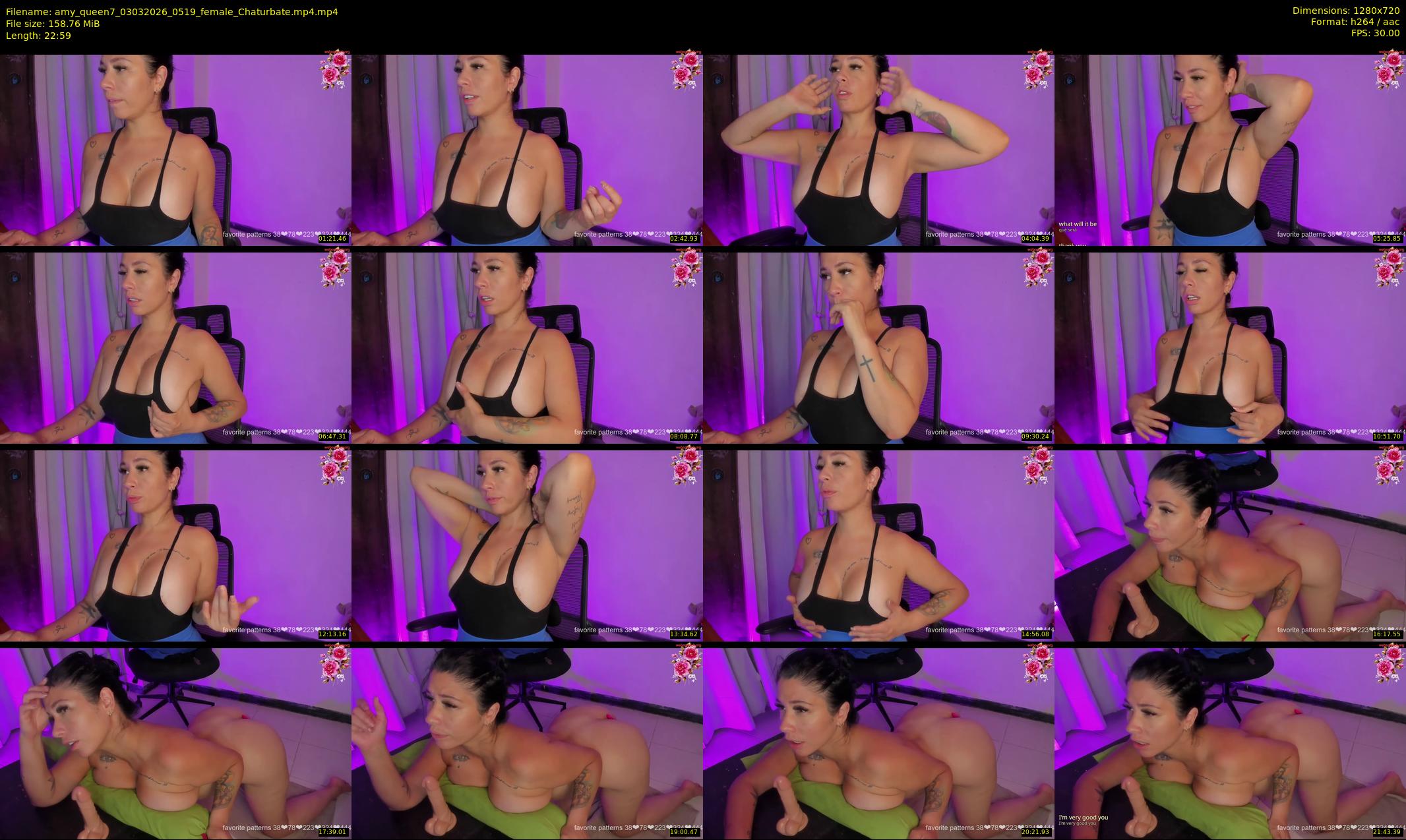 amy_queen7 — 23 minute Chaturbate female cam show recording, 720p, Mar 3, 2026