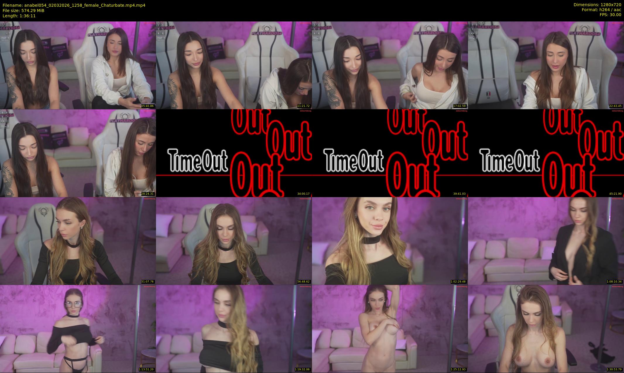 anabel054 — 97 minute Chaturbate female cam show recording, 720p, Mar 2, 2026