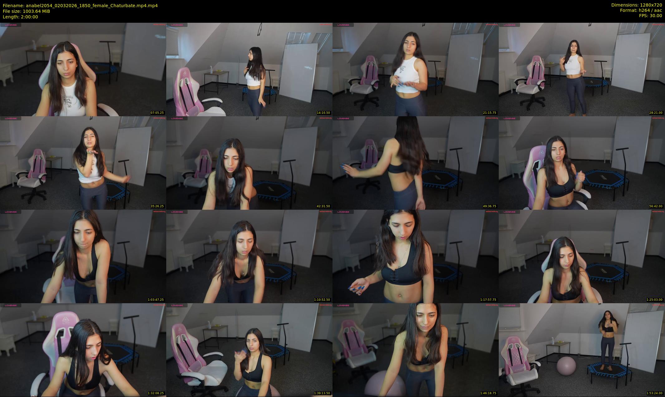 anabel2054 — 120 minute Chaturbate female cam show recording, 720p, Mar 2, 2026