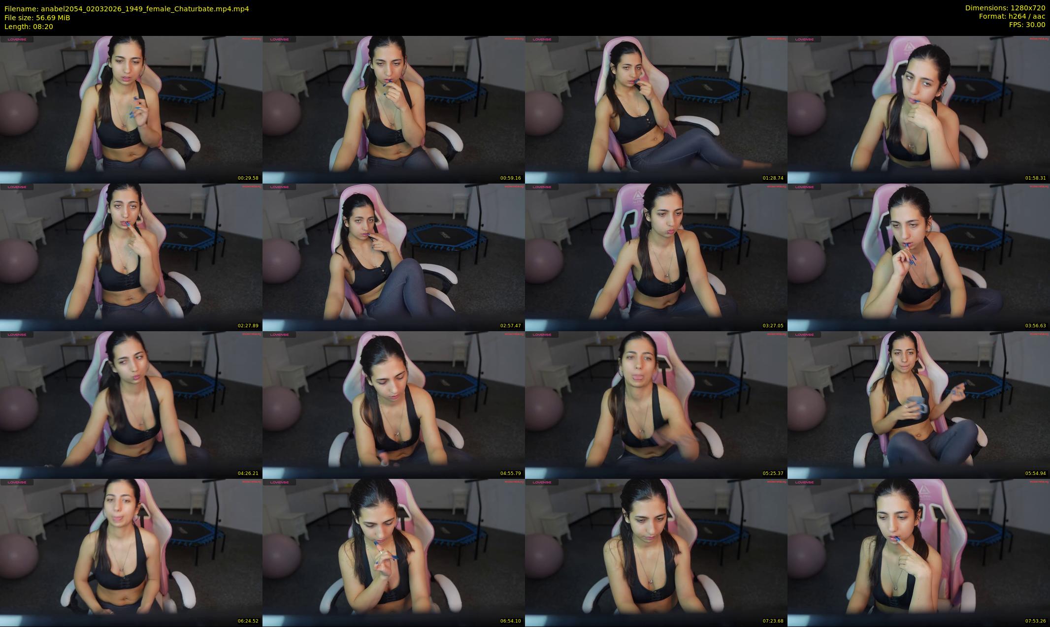 anabel2054 — 9 minute Chaturbate female cam show recording, 720p, Mar 2, 2026