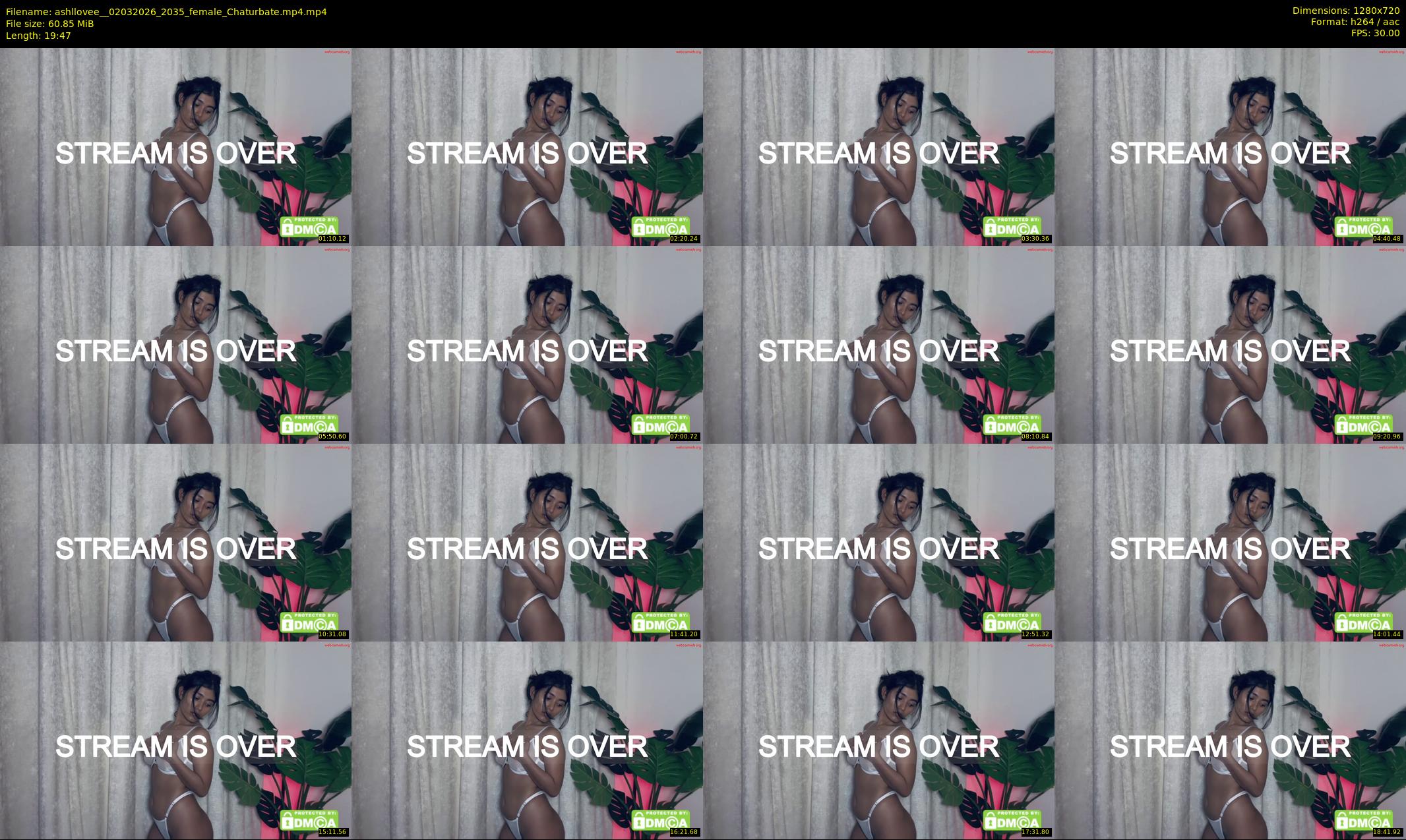 ashllovee_ — 20 minute Chaturbate female cam show recording, 720p, Mar 2, 2026