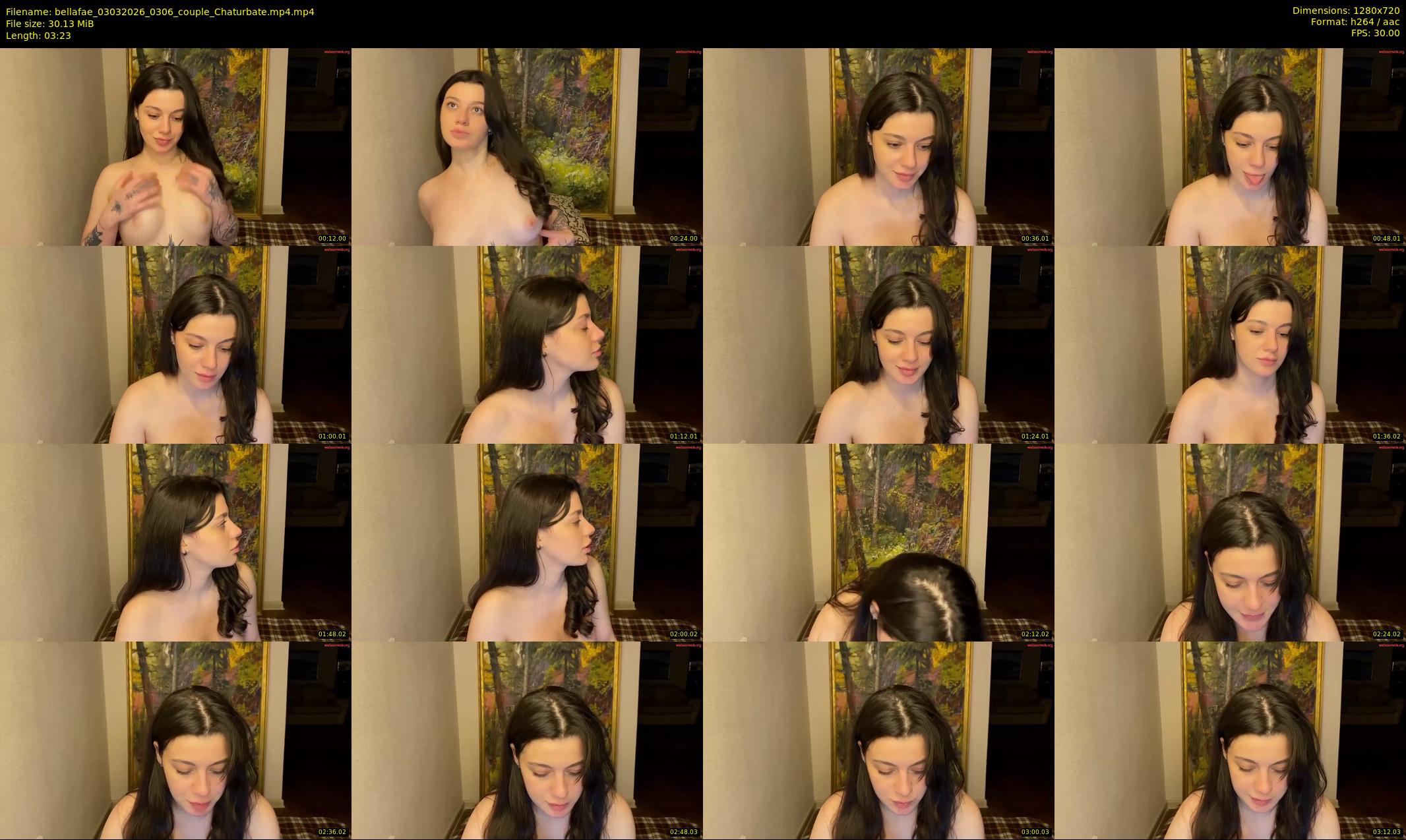 bellafae — 4 minute Chaturbate couple cam show recording, 720p, Mar 3, 2026