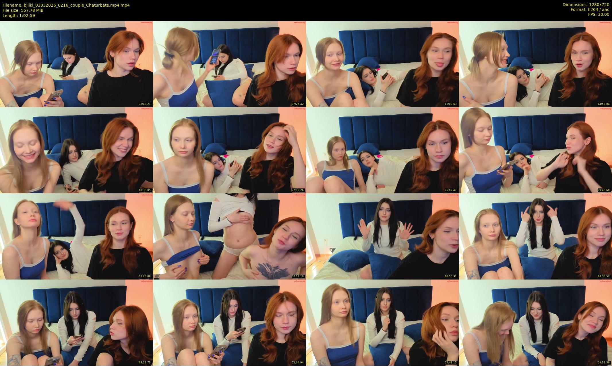 bjliki — 63 minute Chaturbate couple cam show recording, 720p, Mar 3, 2026