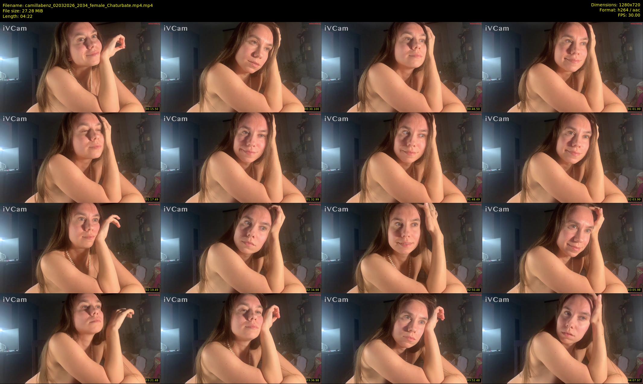 camillabenz — 5 minute Chaturbate female cam show recording, 720p, Mar 2, 2026