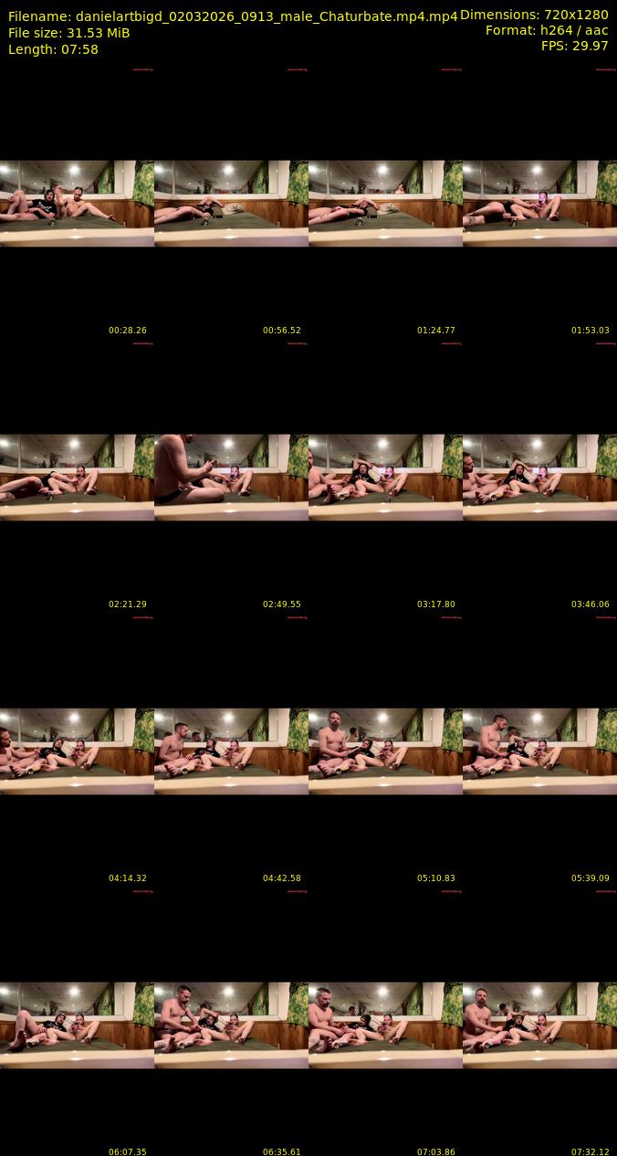 danielartbigd — 8 minute Chaturbate male cam show recording, 1080p, Mar 2, 2026